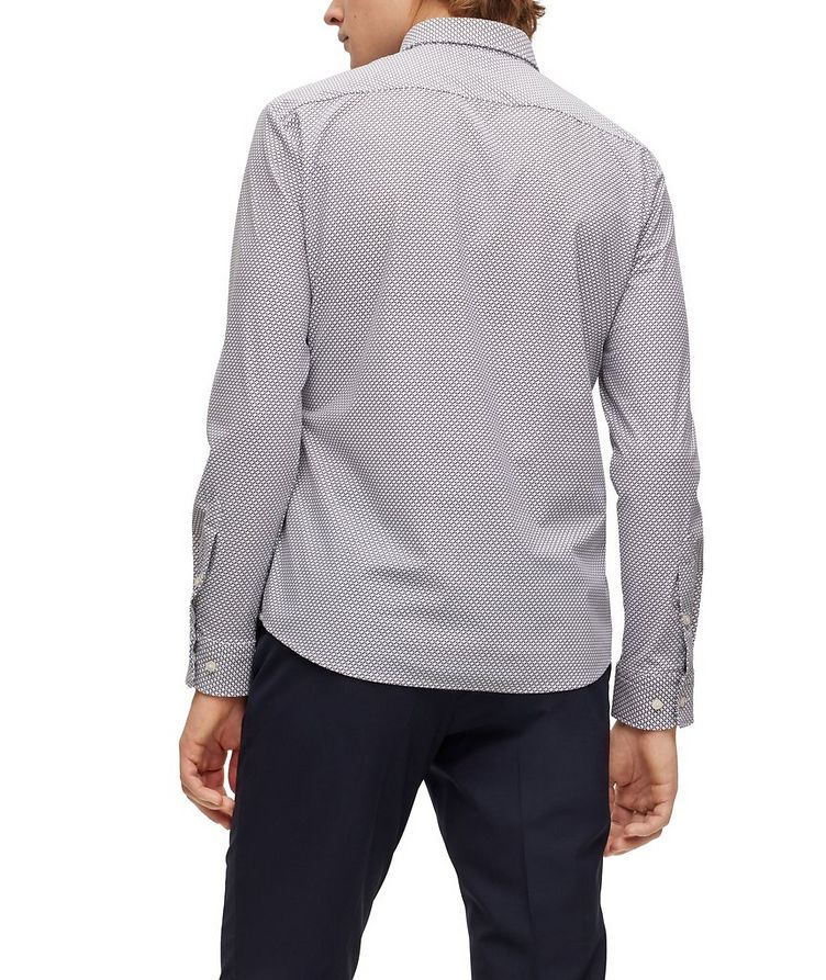 Slim-Fit Geometric Stretch-Jersey Sport Shirt image 2