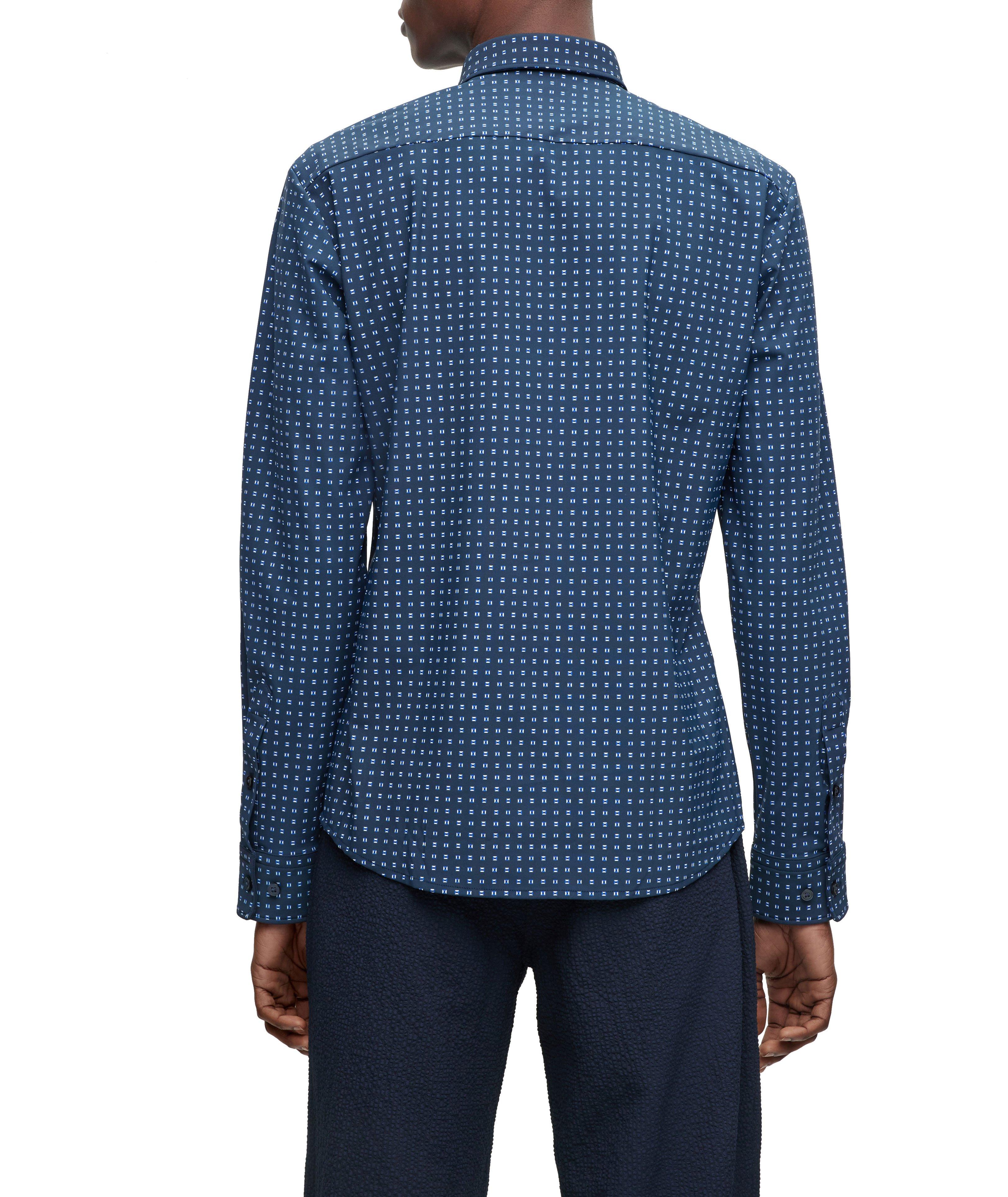 Slim-Fit Patterned Performance Stretch-Jersey Sport Shirt image 2