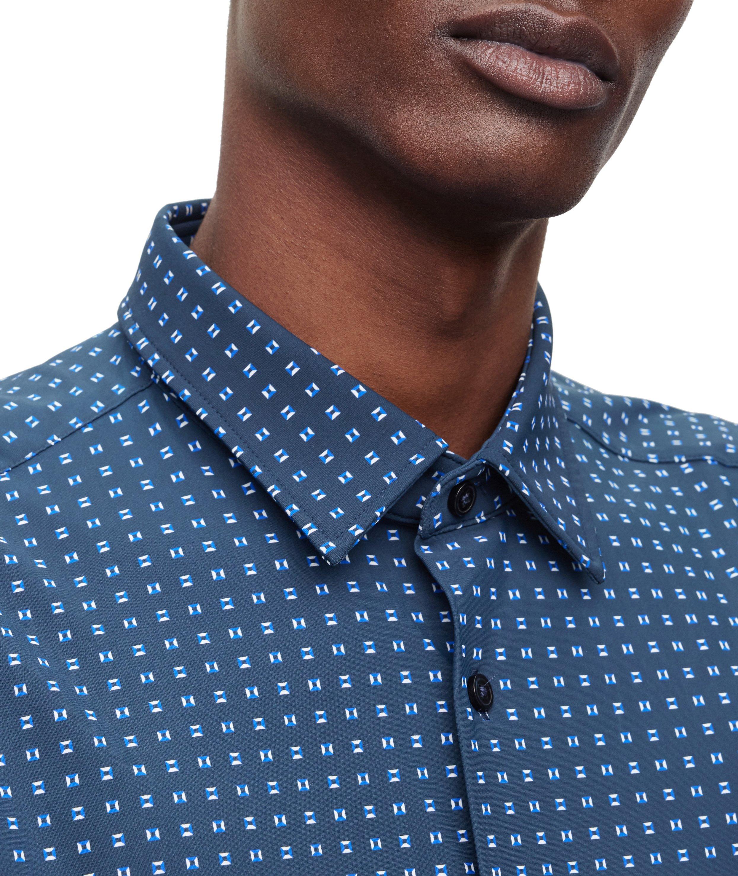 Slim-Fit Patterned Performance Stretch-Jersey Sport Shirt image 4
