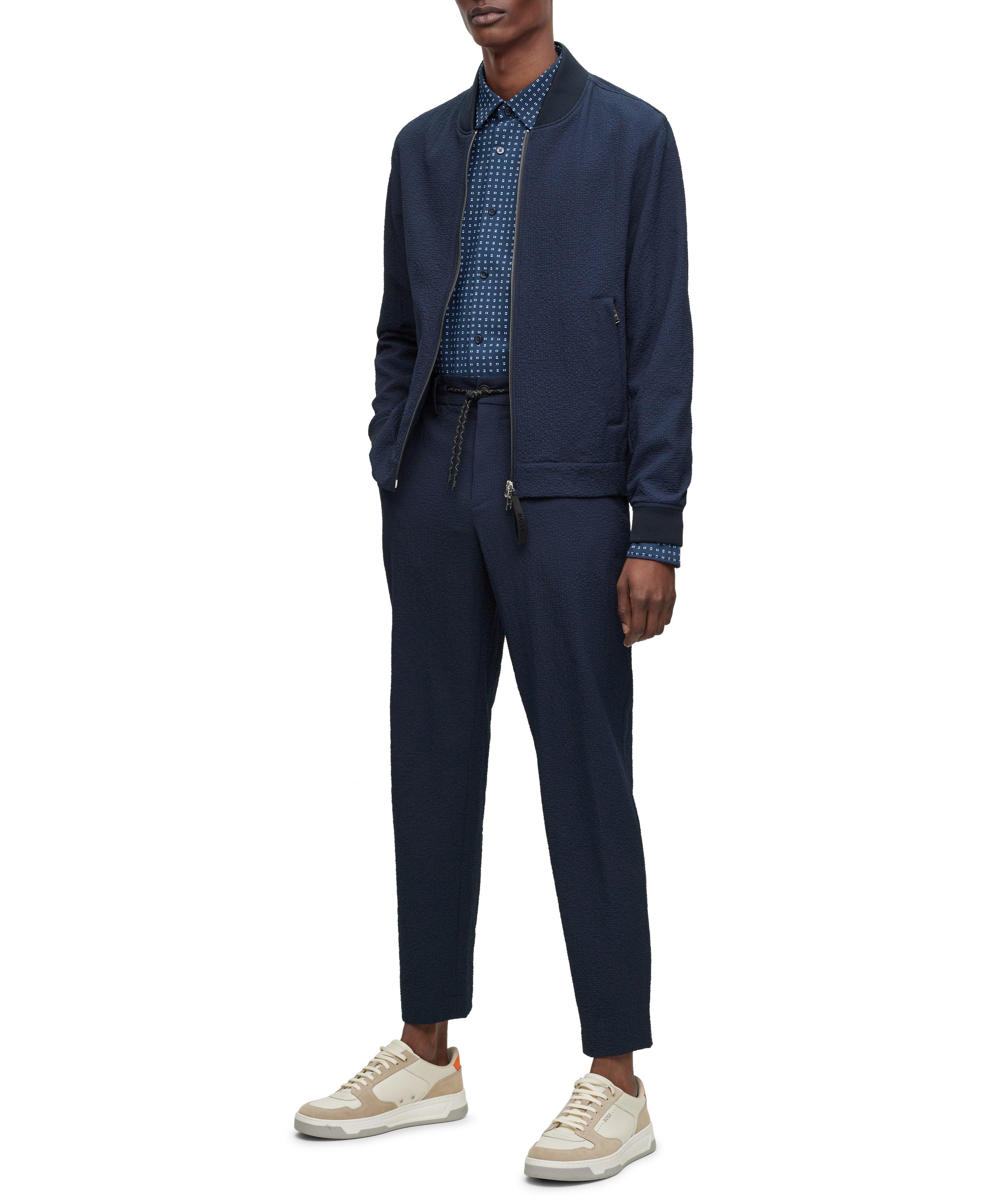 Slim-Fit Patterned Performance Stretch-Jersey Sport Shirt image 5
