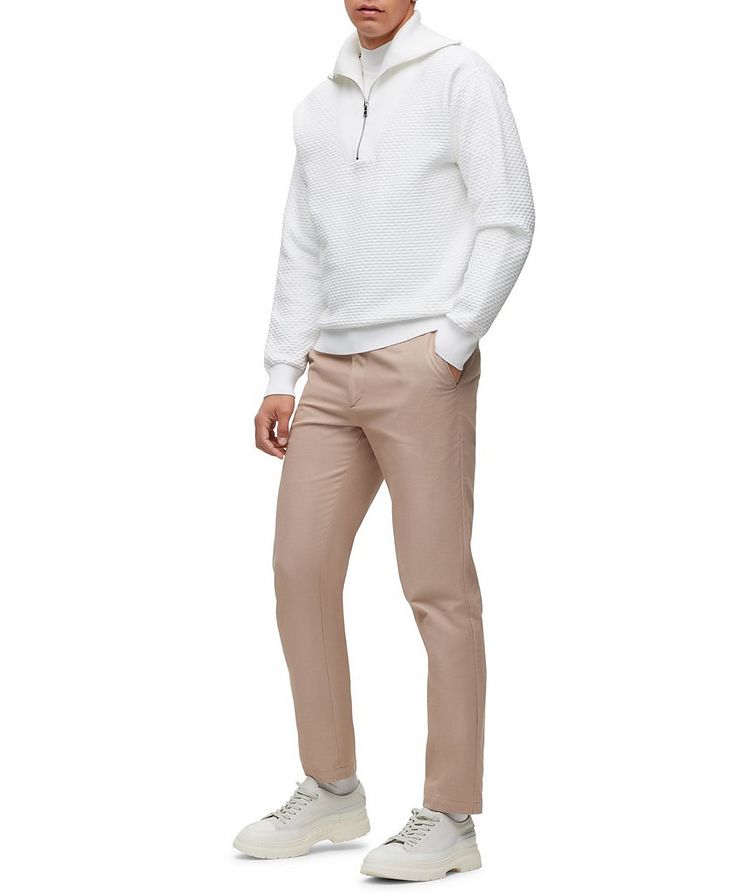 Slim-Fit Cotton-Blend Trousers image 1