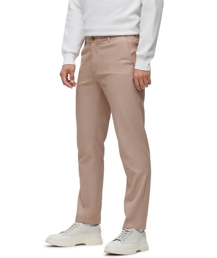 Slim-Fit Cotton-Blend Trousers image 2