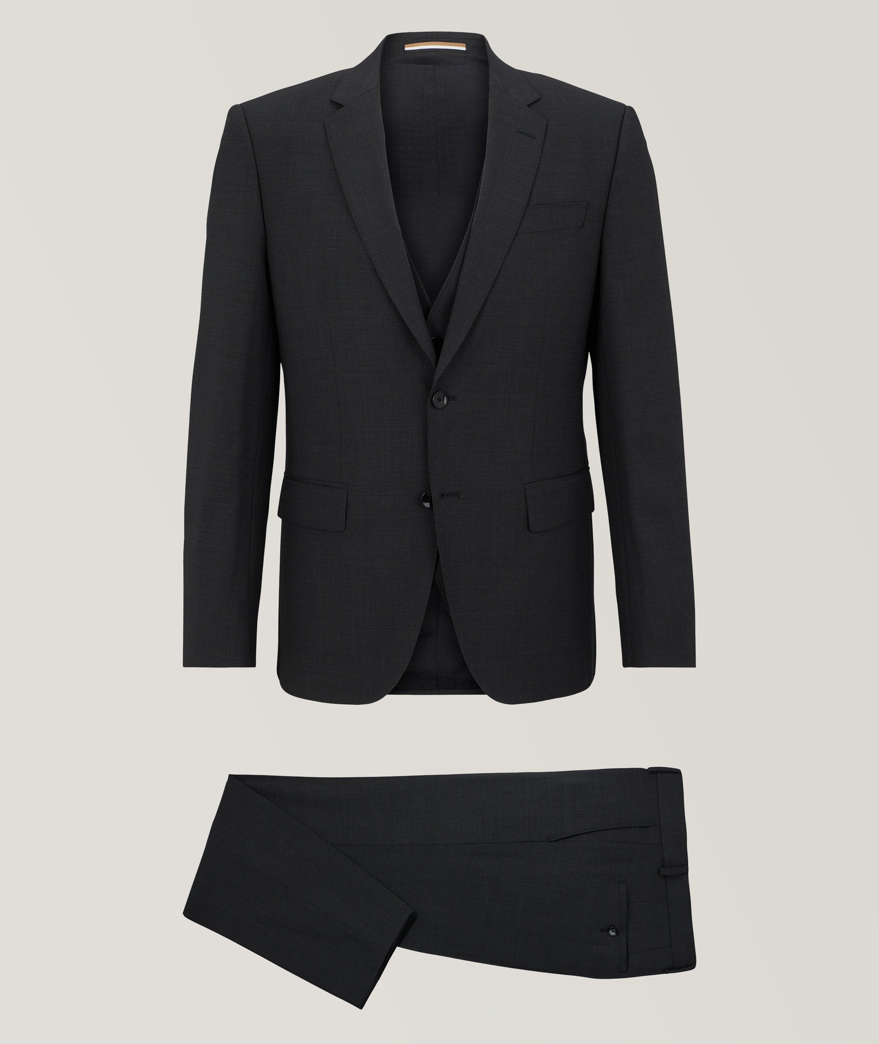 Slim-Fit Stretch Virgin Wool  Three-Piece Suit image 0
