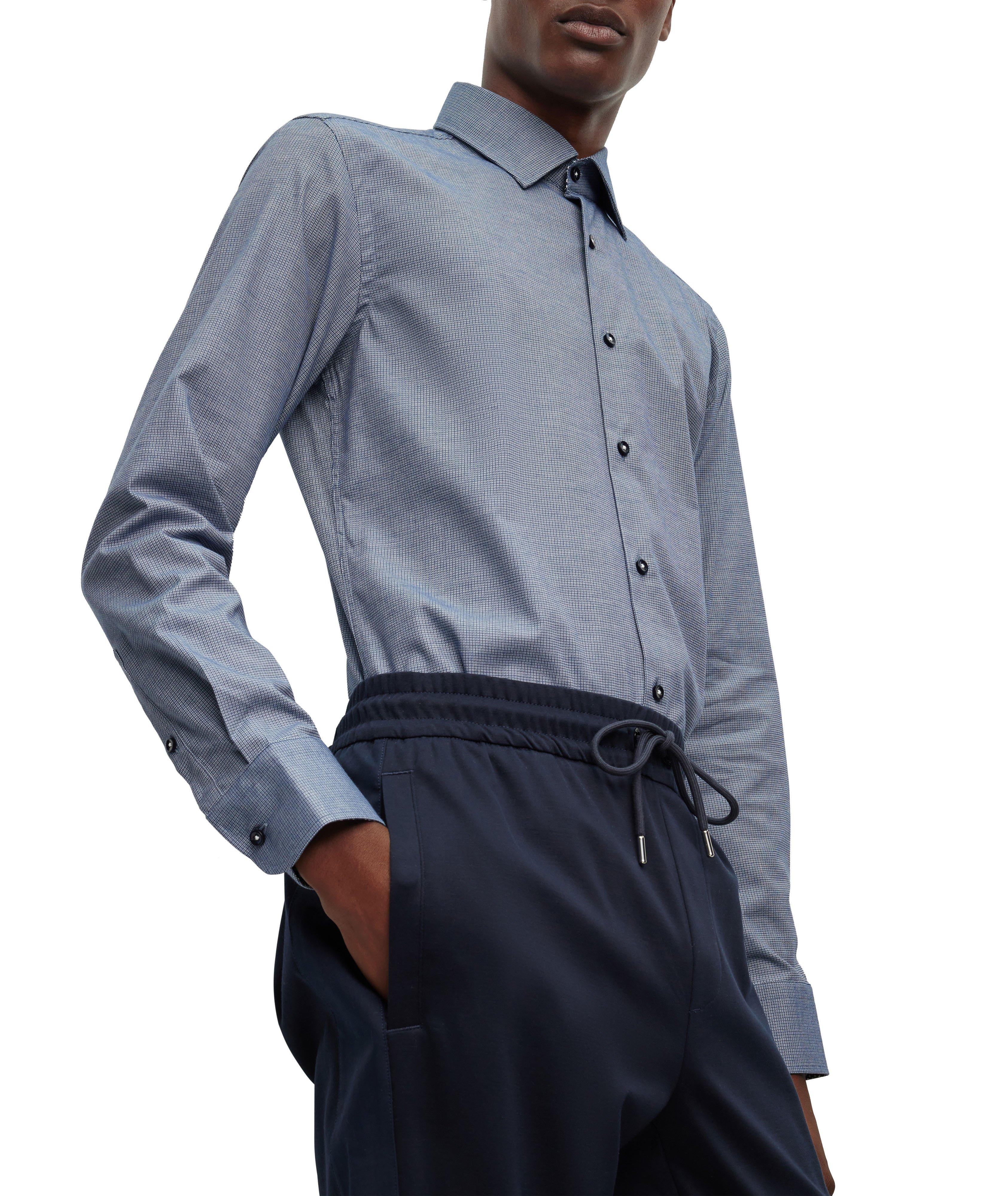 Slim-Fit Neat-Pattern Dress Shirt image 3