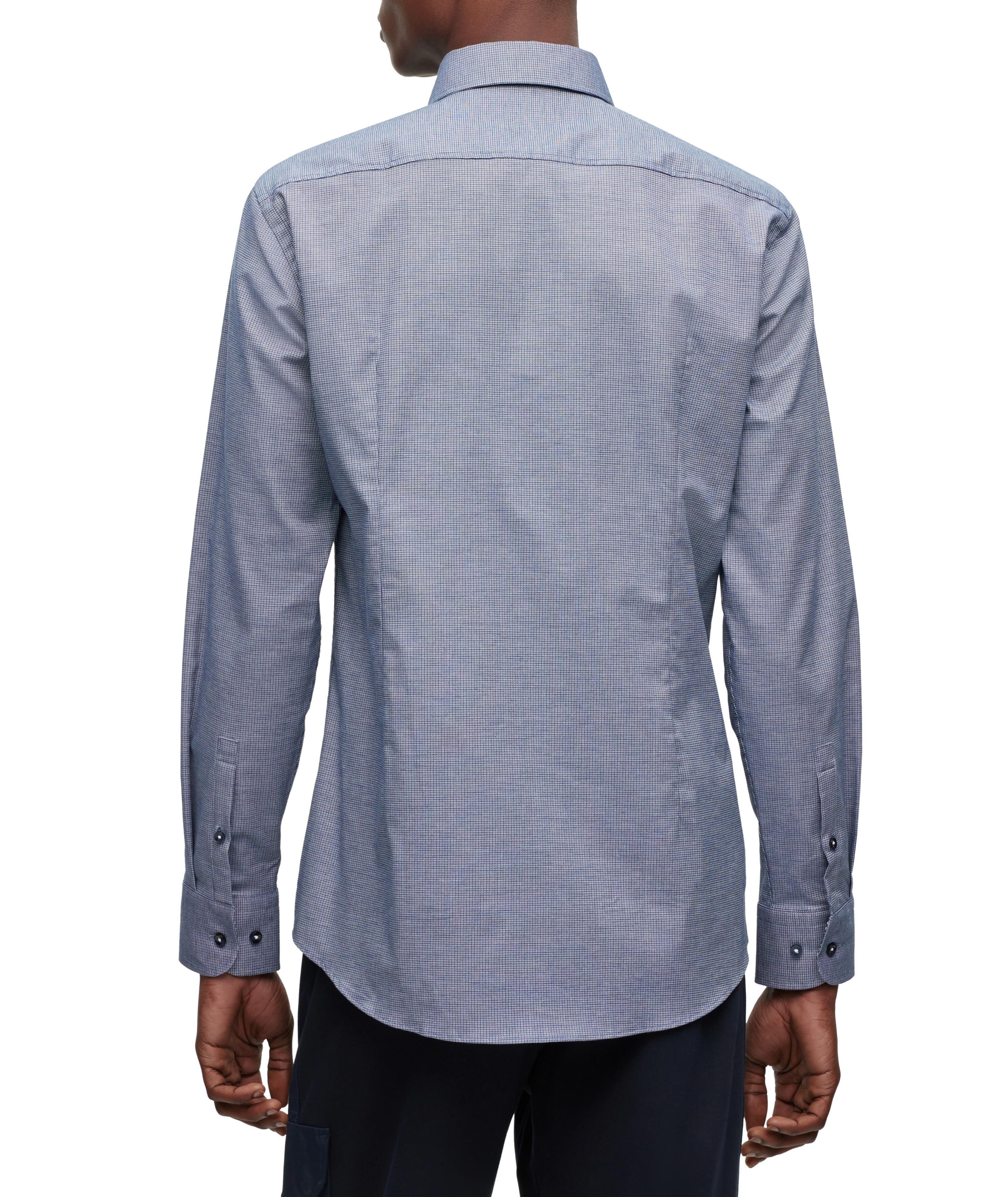 Slim-Fit Neat-Pattern Dress Shirt image 5