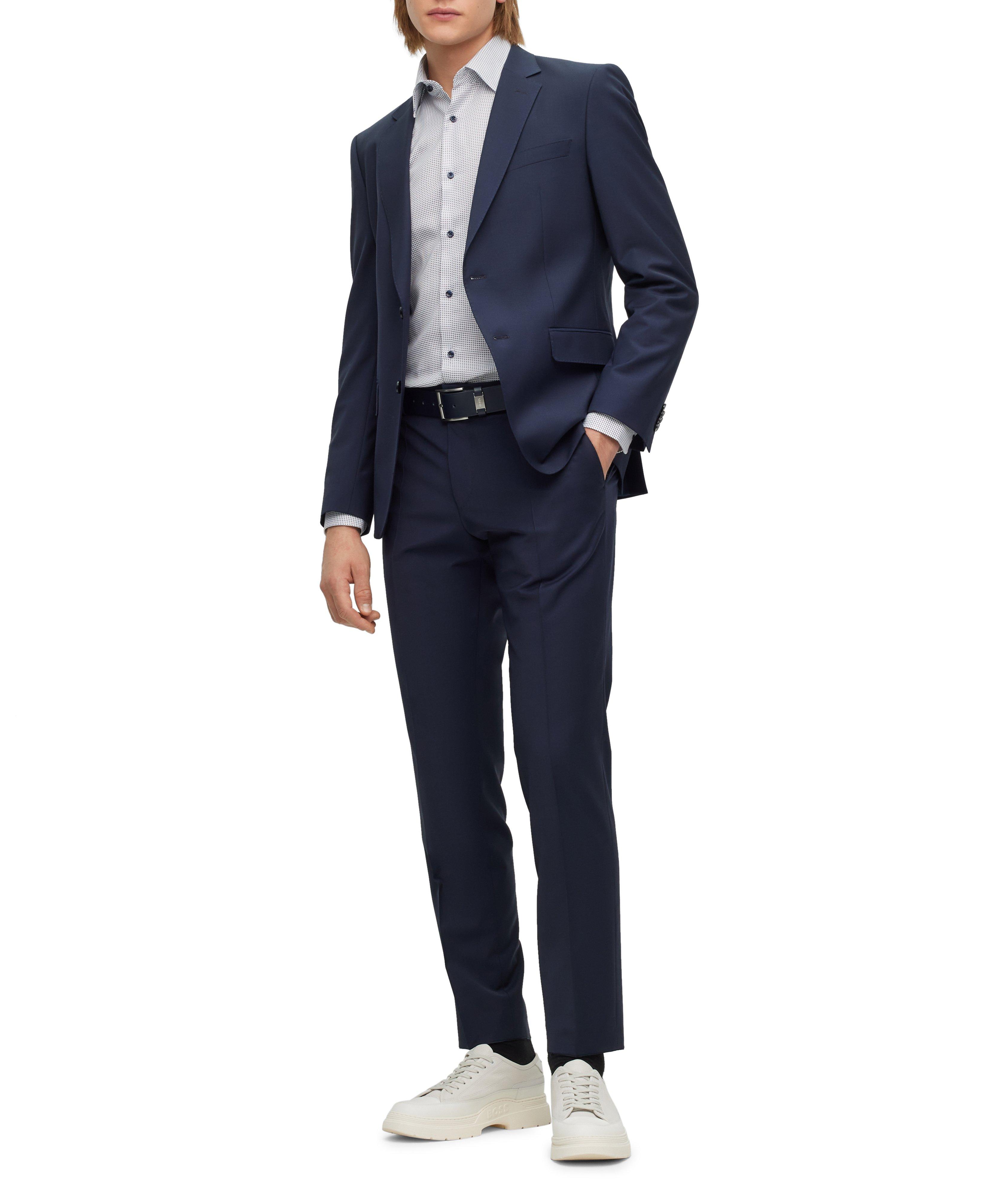 Slim-Fit Neat Pattern Dress Shirt image 1