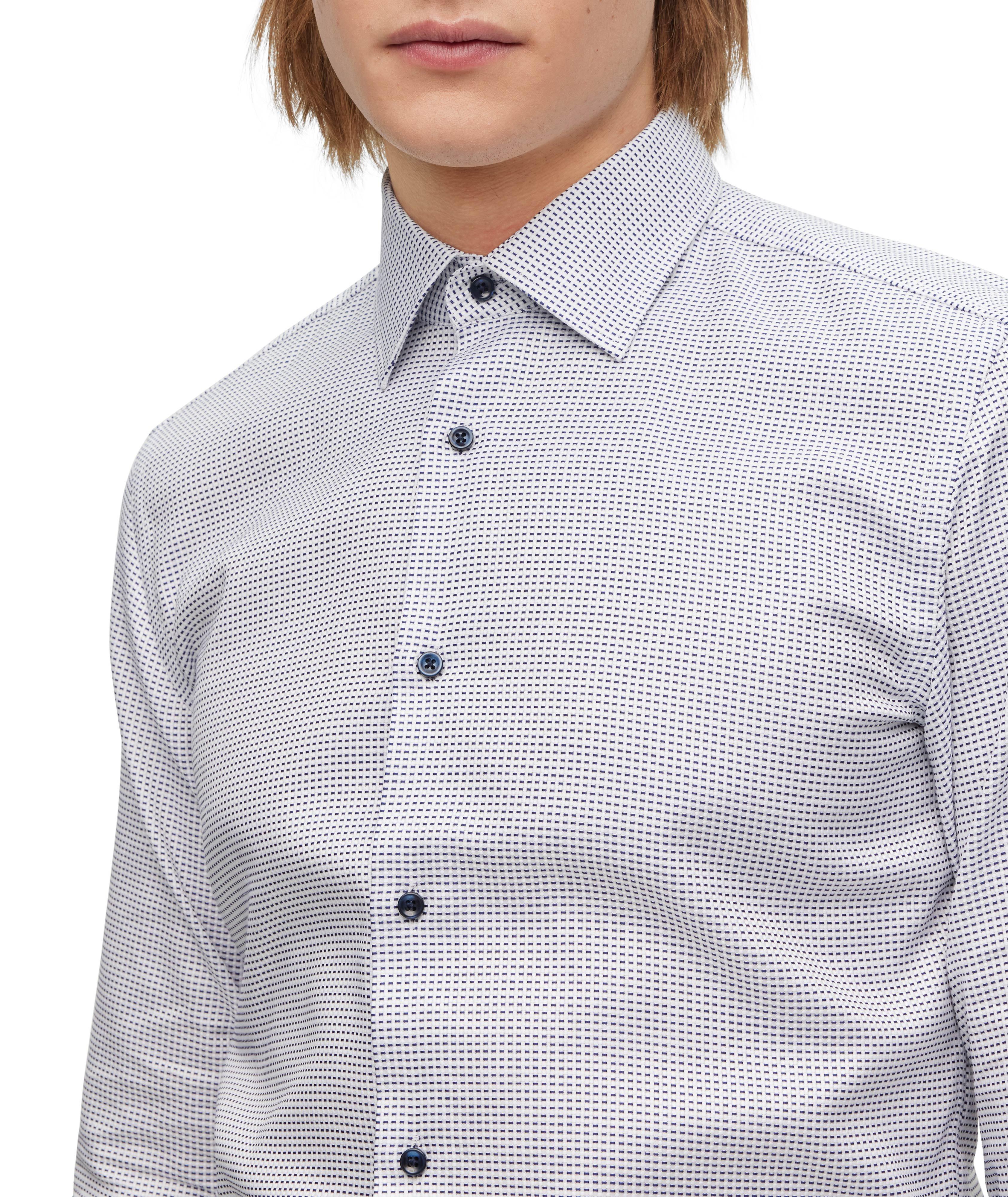 Slim-Fit Neat Pattern Dress Shirt image 2