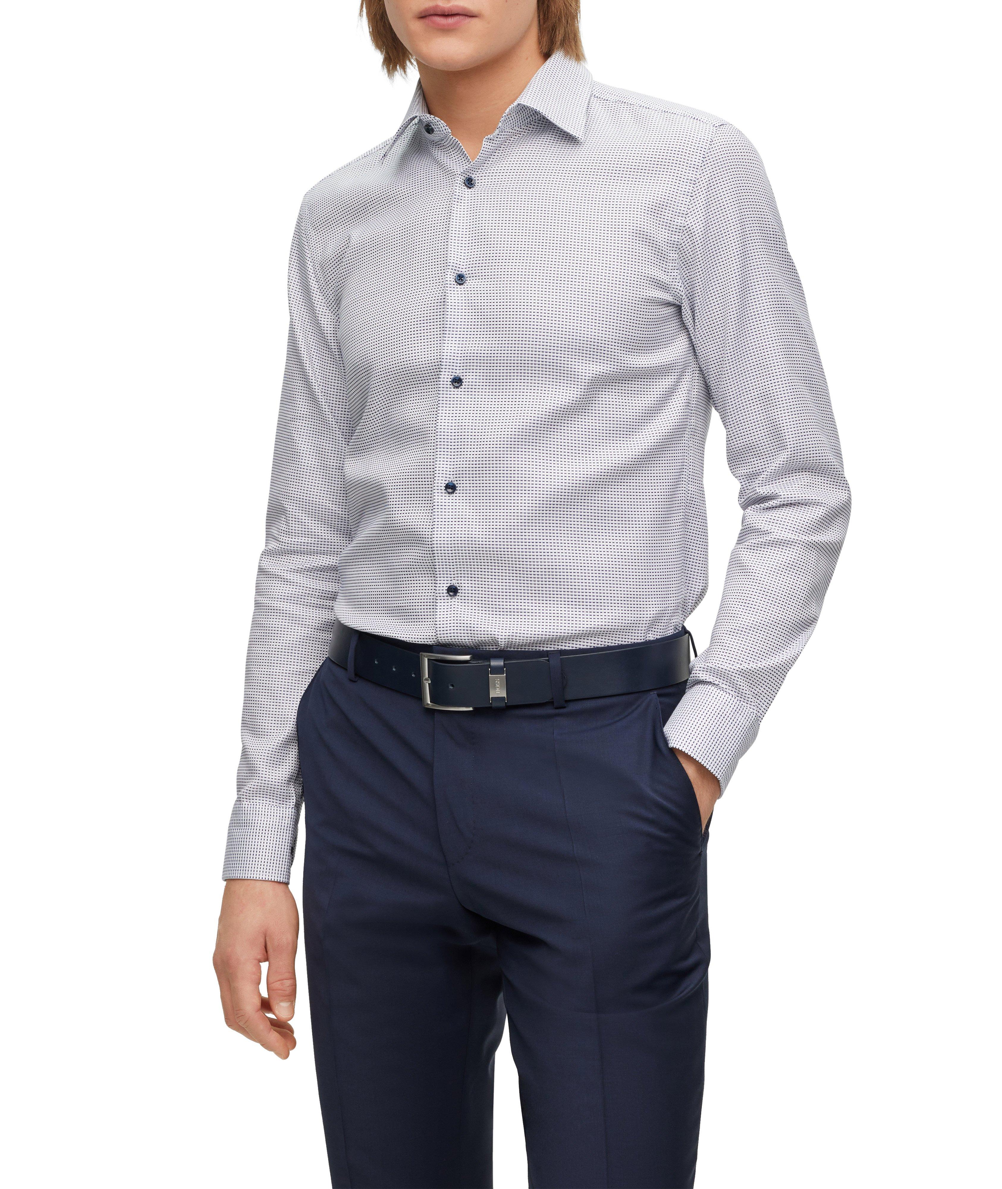 Slim-Fit Neat Pattern Dress Shirt image 4