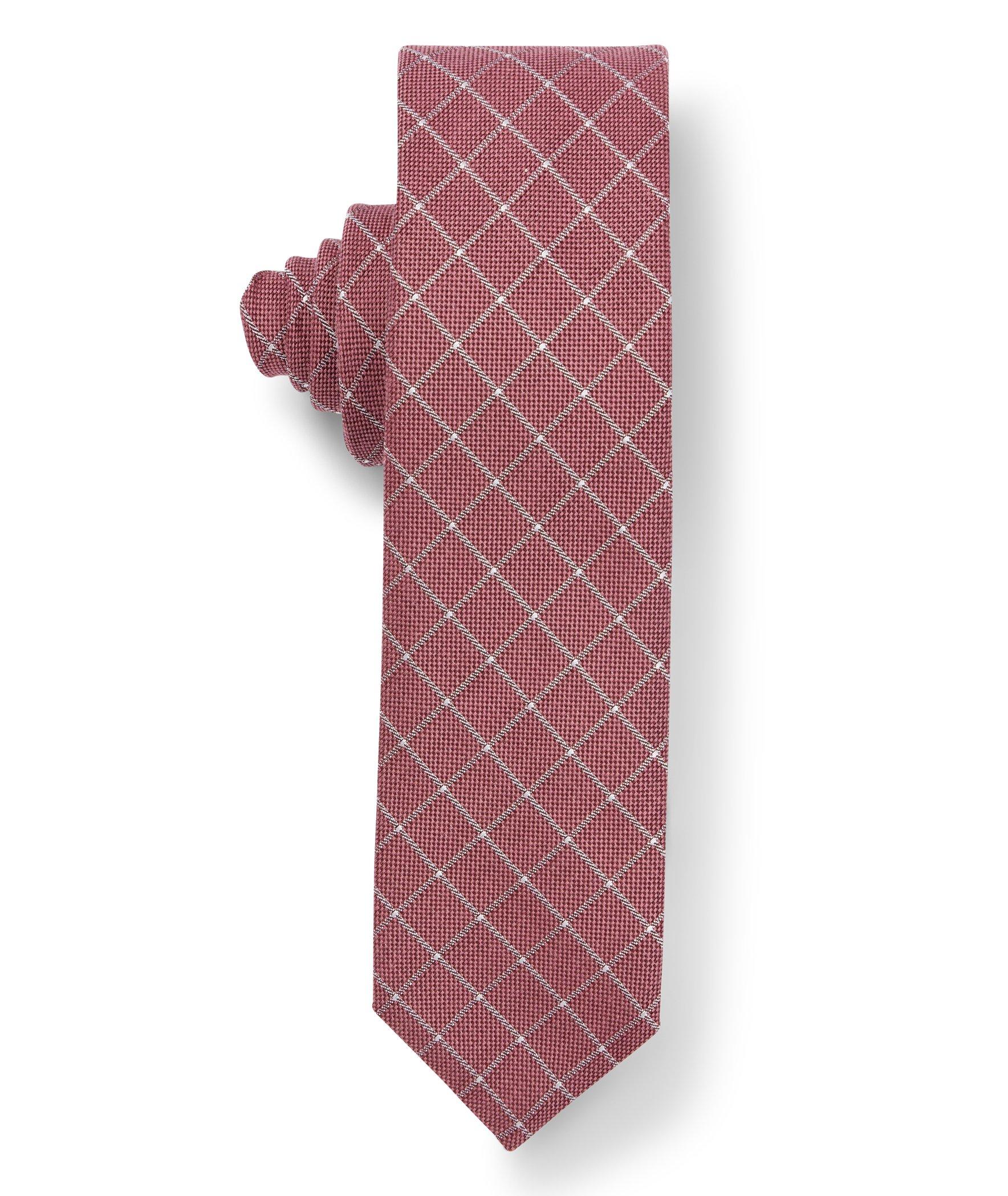 Formal Check Pattern Silk-Blend Tie image 1