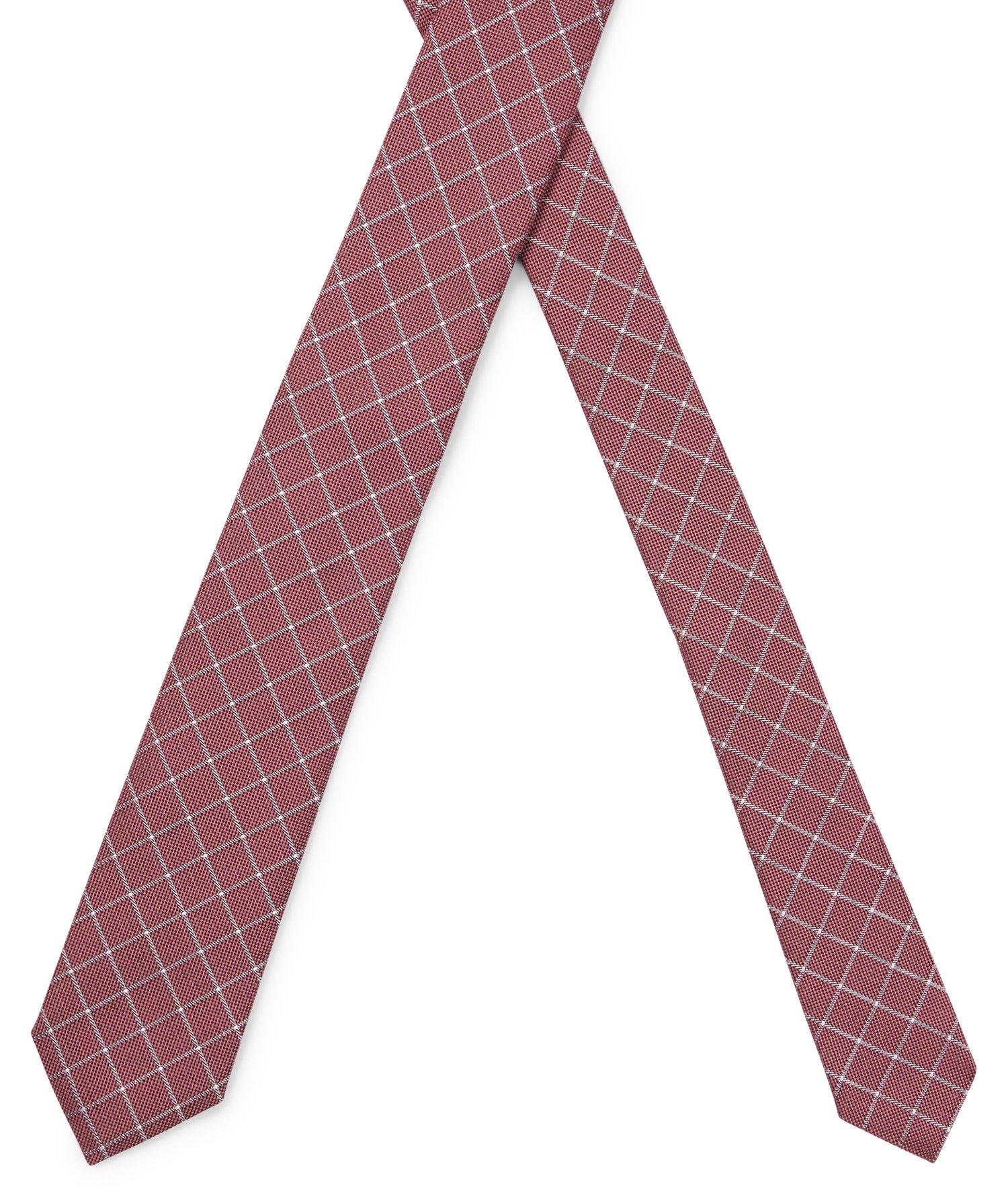 Formal Check Pattern Silk-Blend Tie image 2