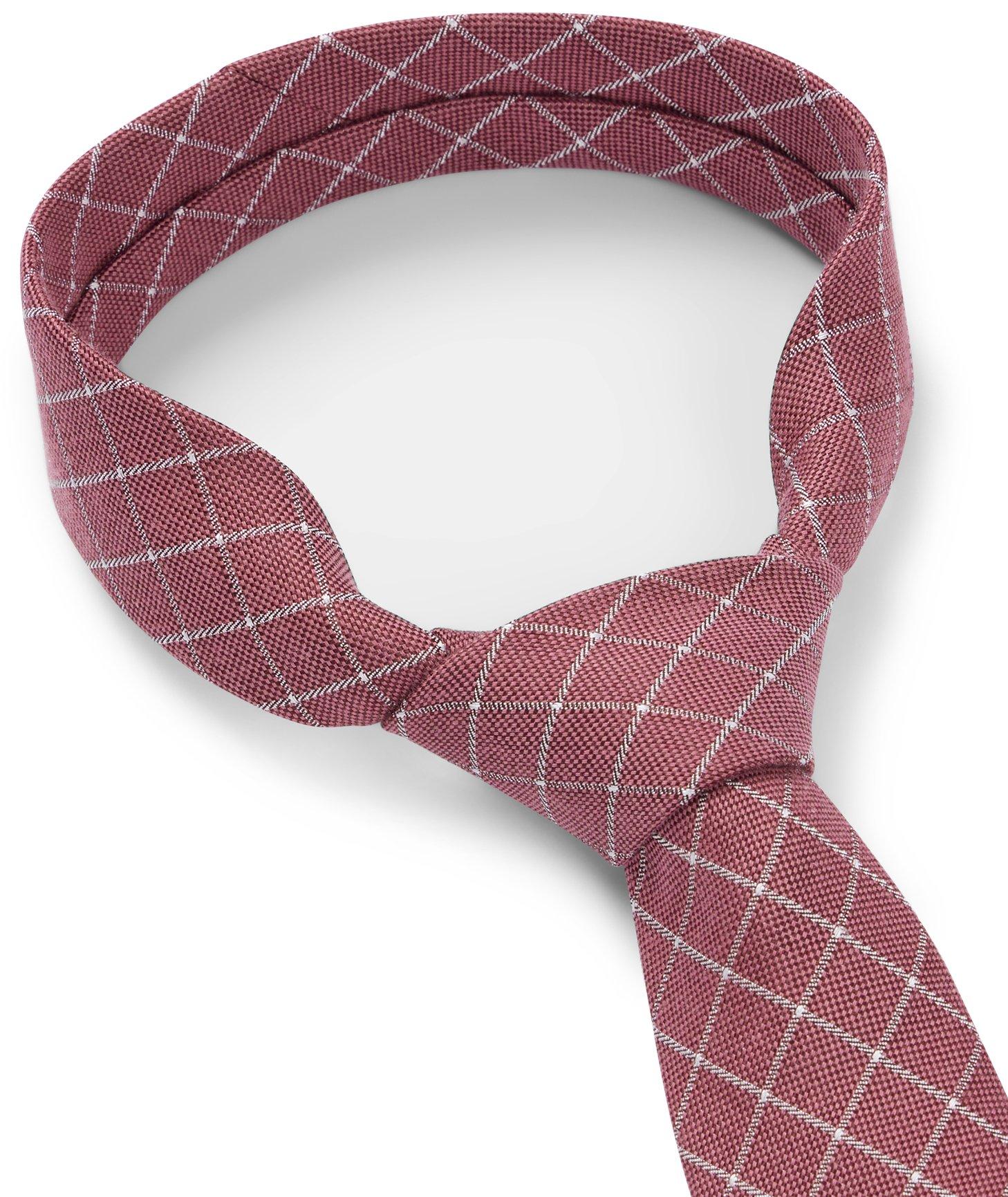 Formal Check Pattern Silk-Blend Tie image 3
