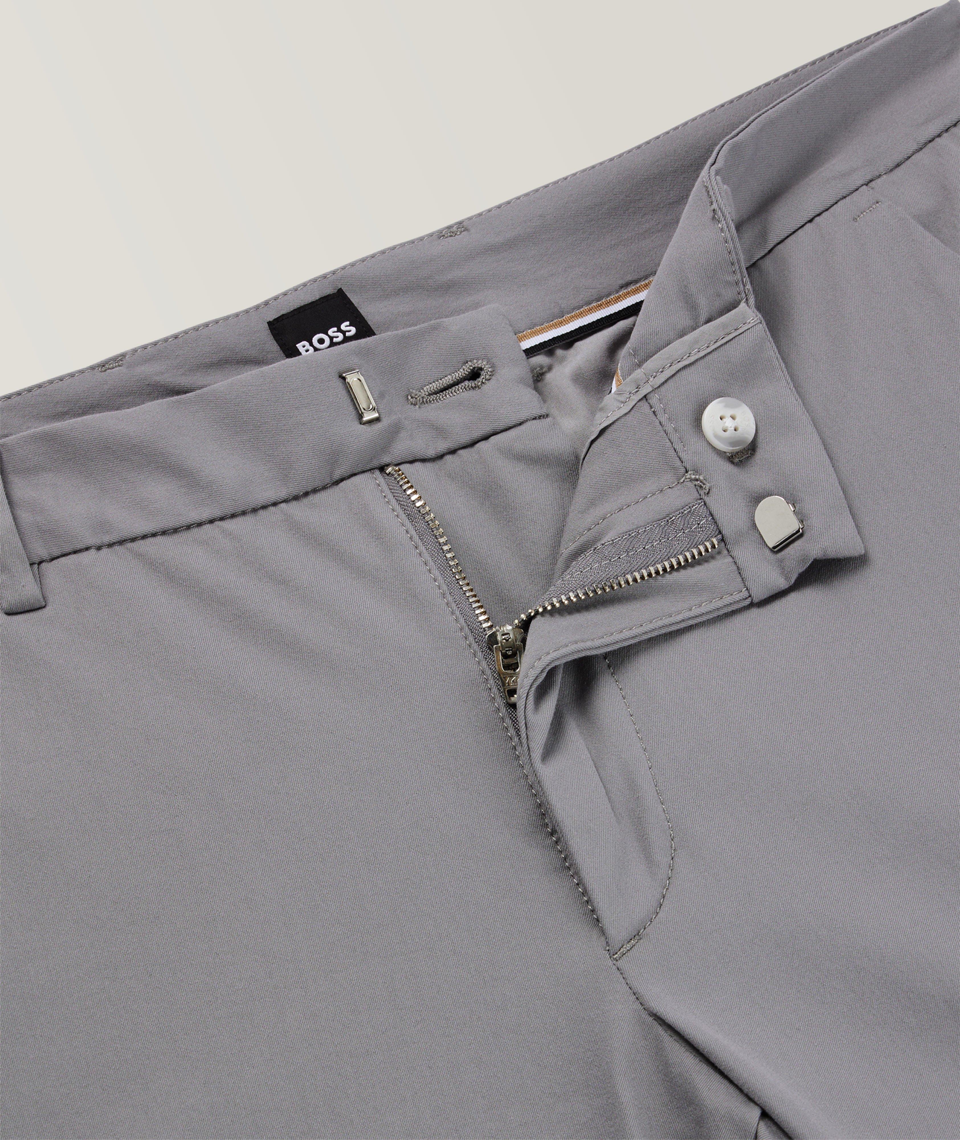 Slim-Fit Cotton-Blend Trousers image 1