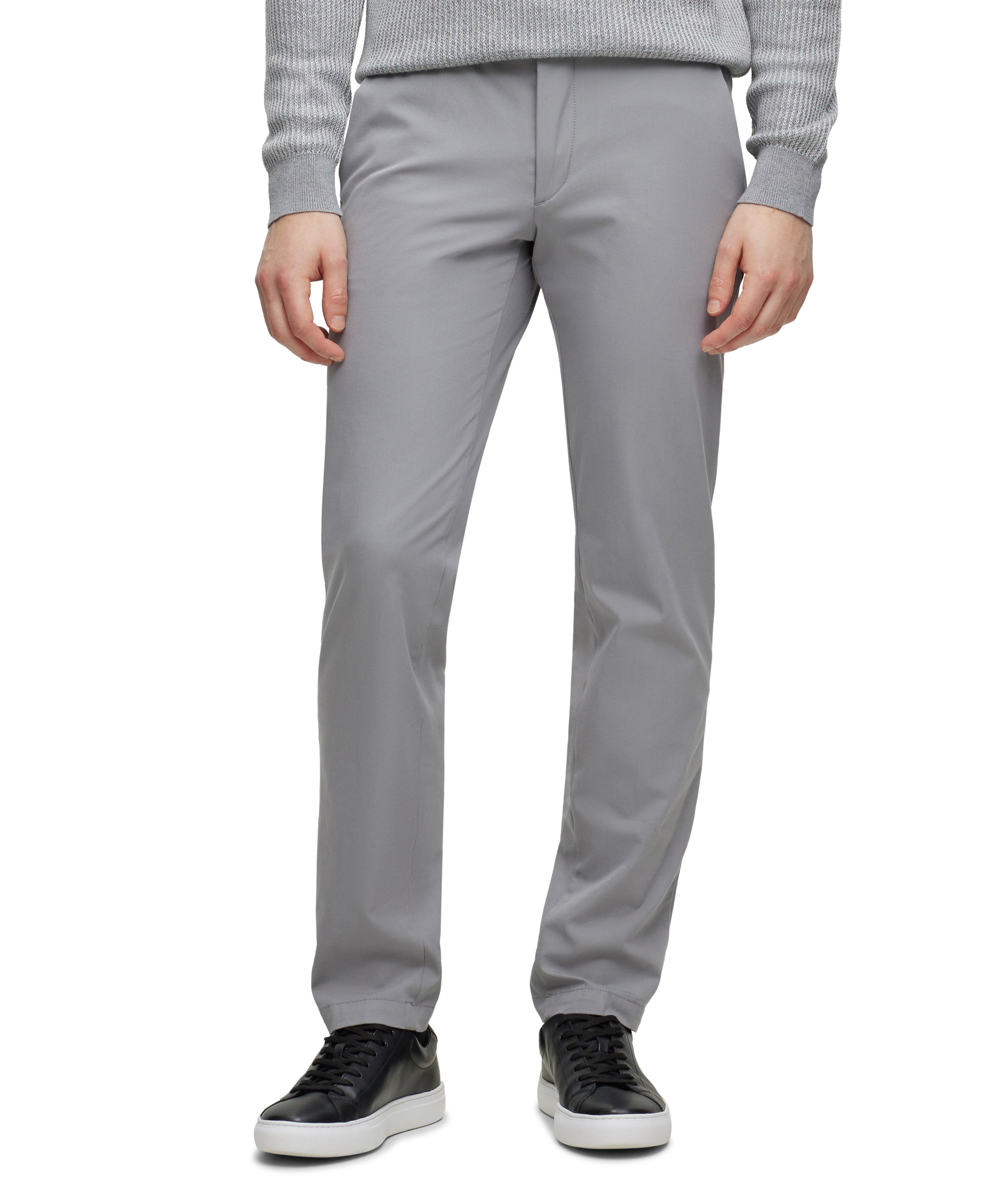 Slim-Fit Cotton-Blend Trousers