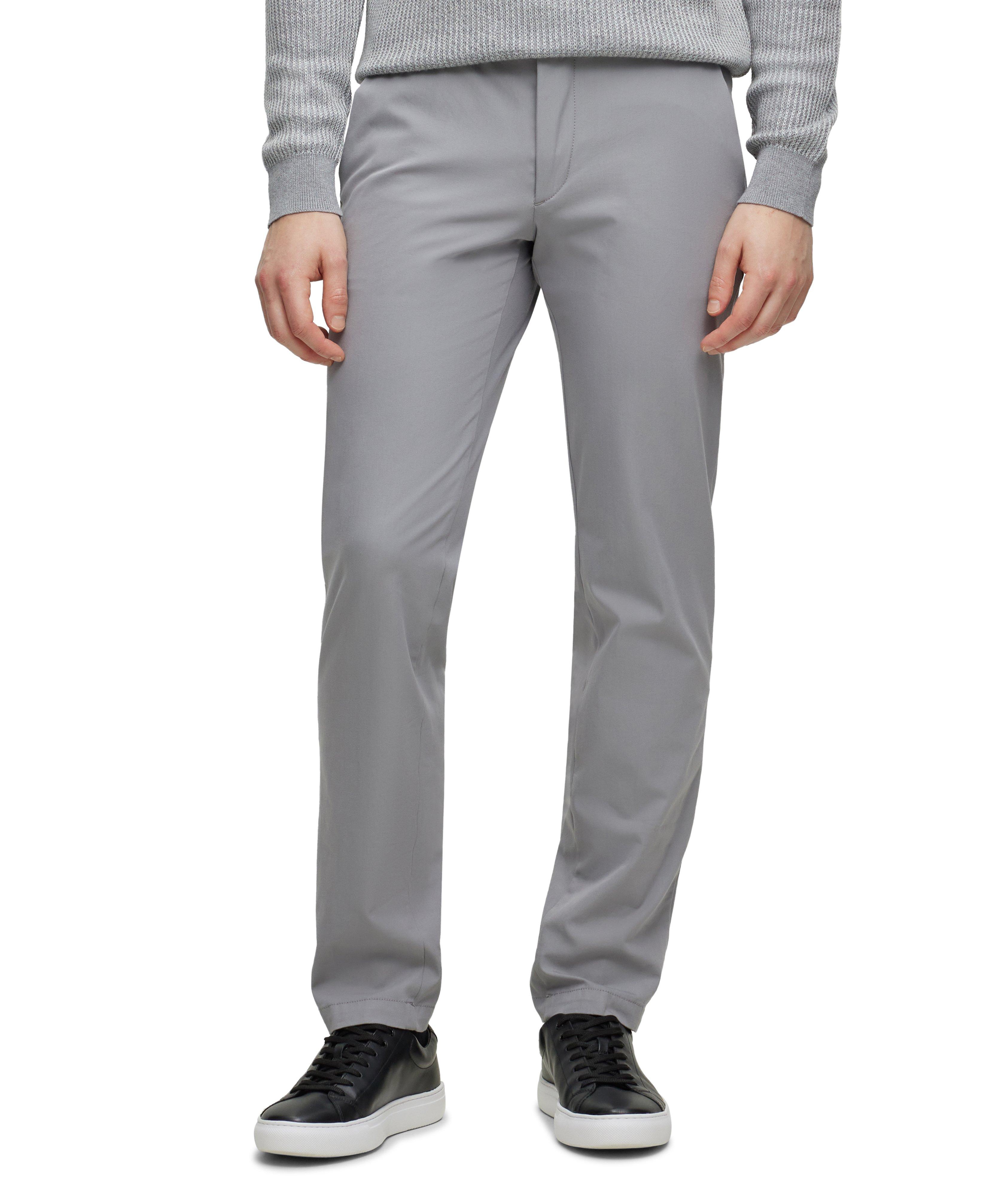 Slim-Fit Cotton-Blend Trousers image 2