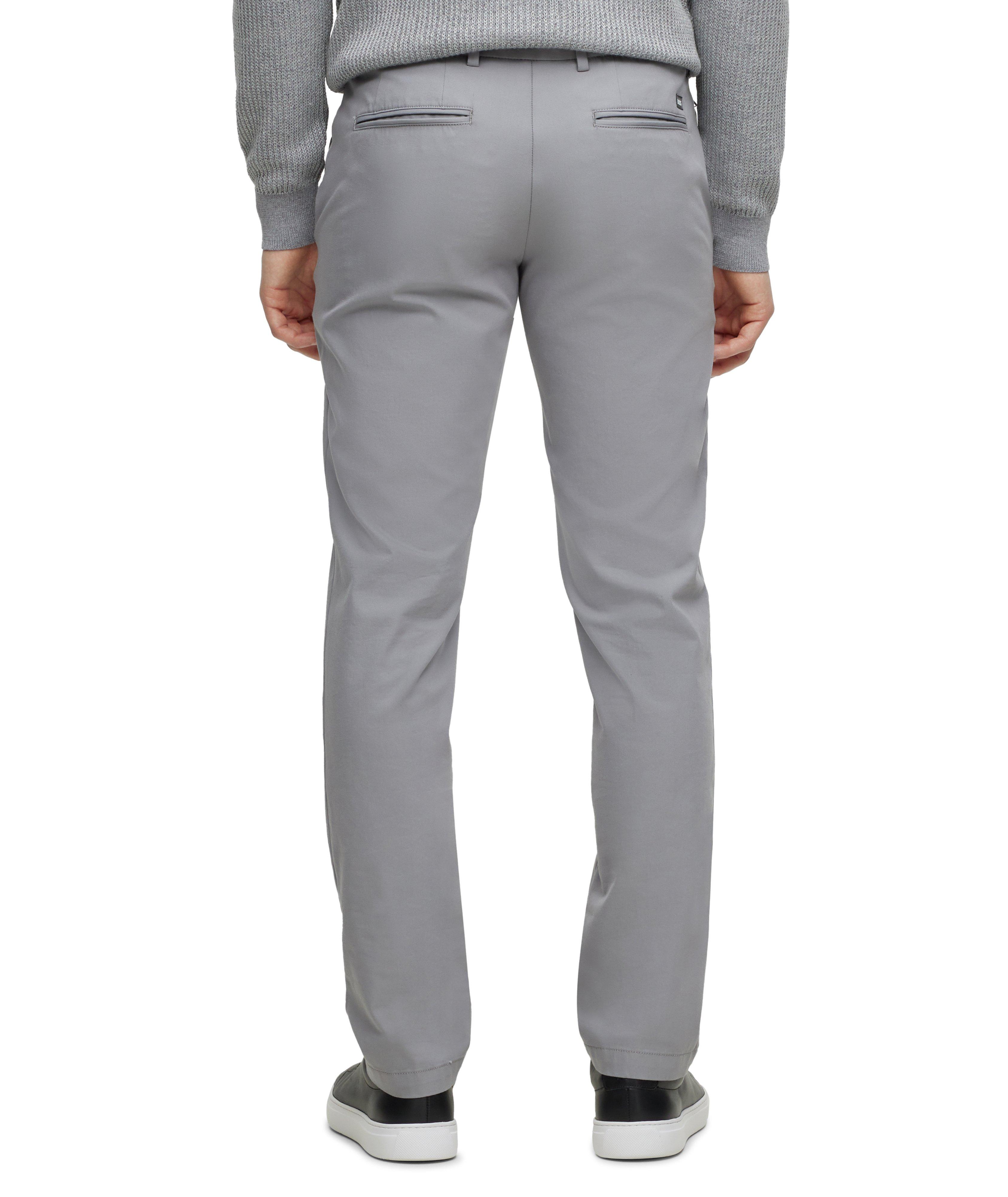 Slim-Fit Cotton-Blend Trousers image 3