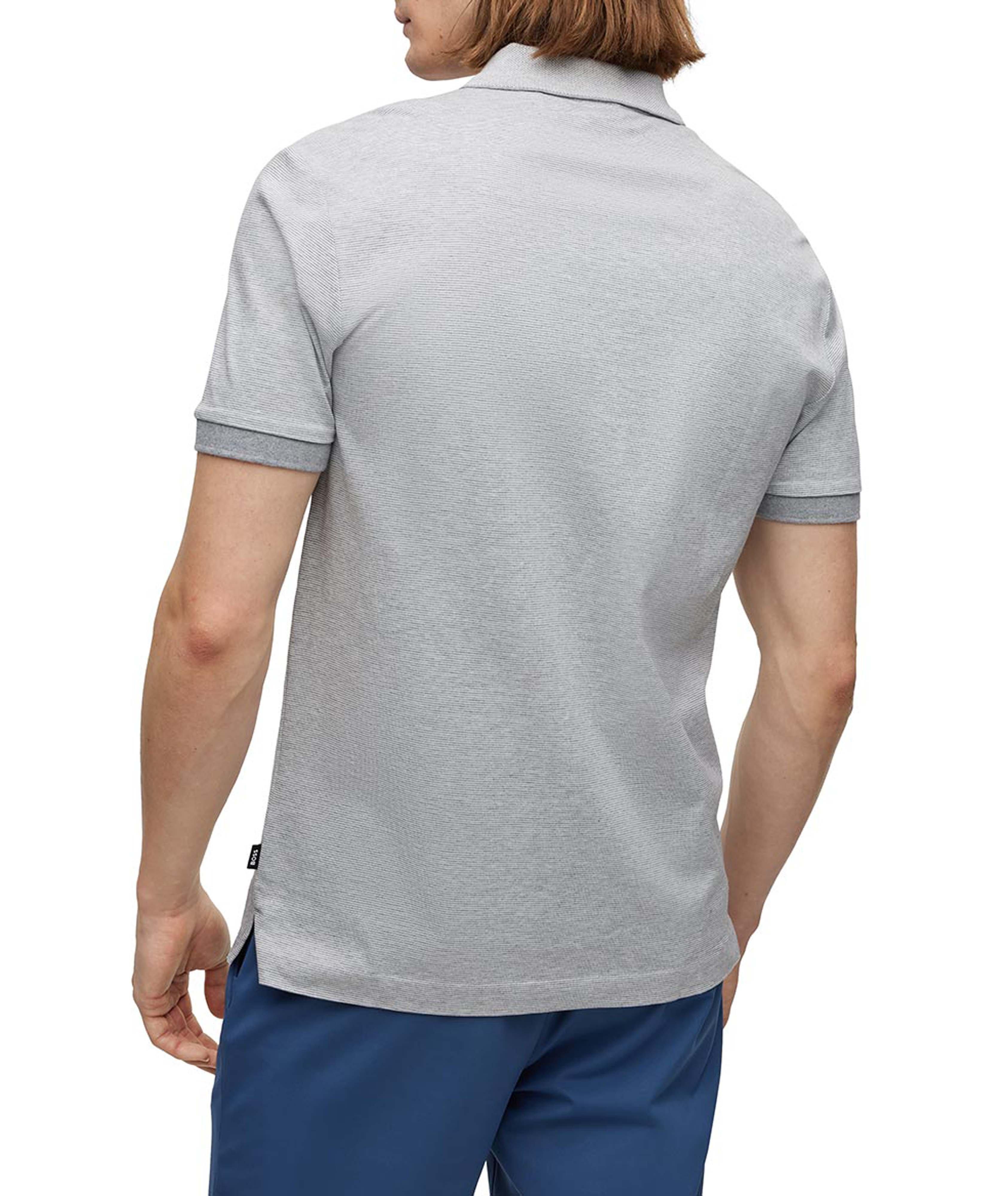 Polo en coton à petit motif image 4