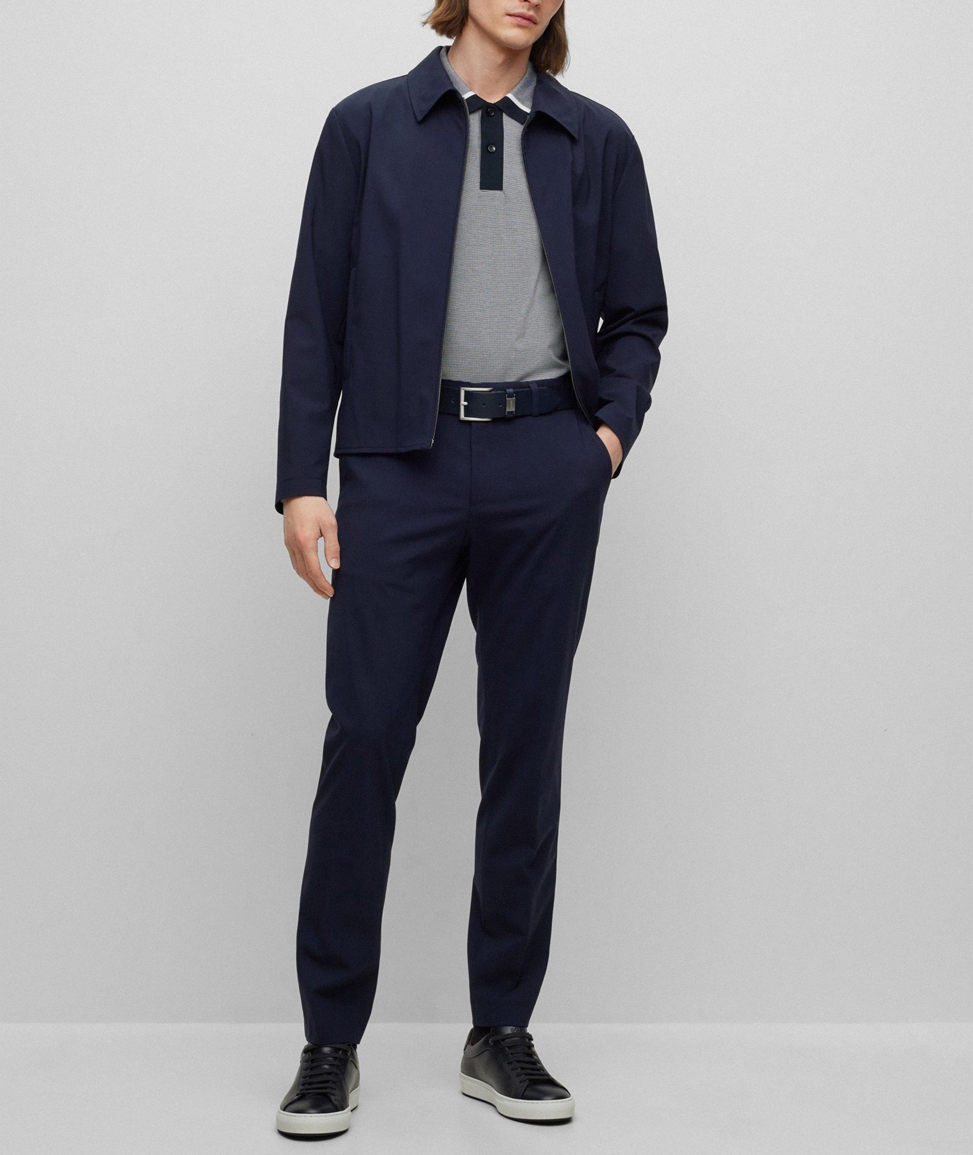 Polo en coton à motif image 4