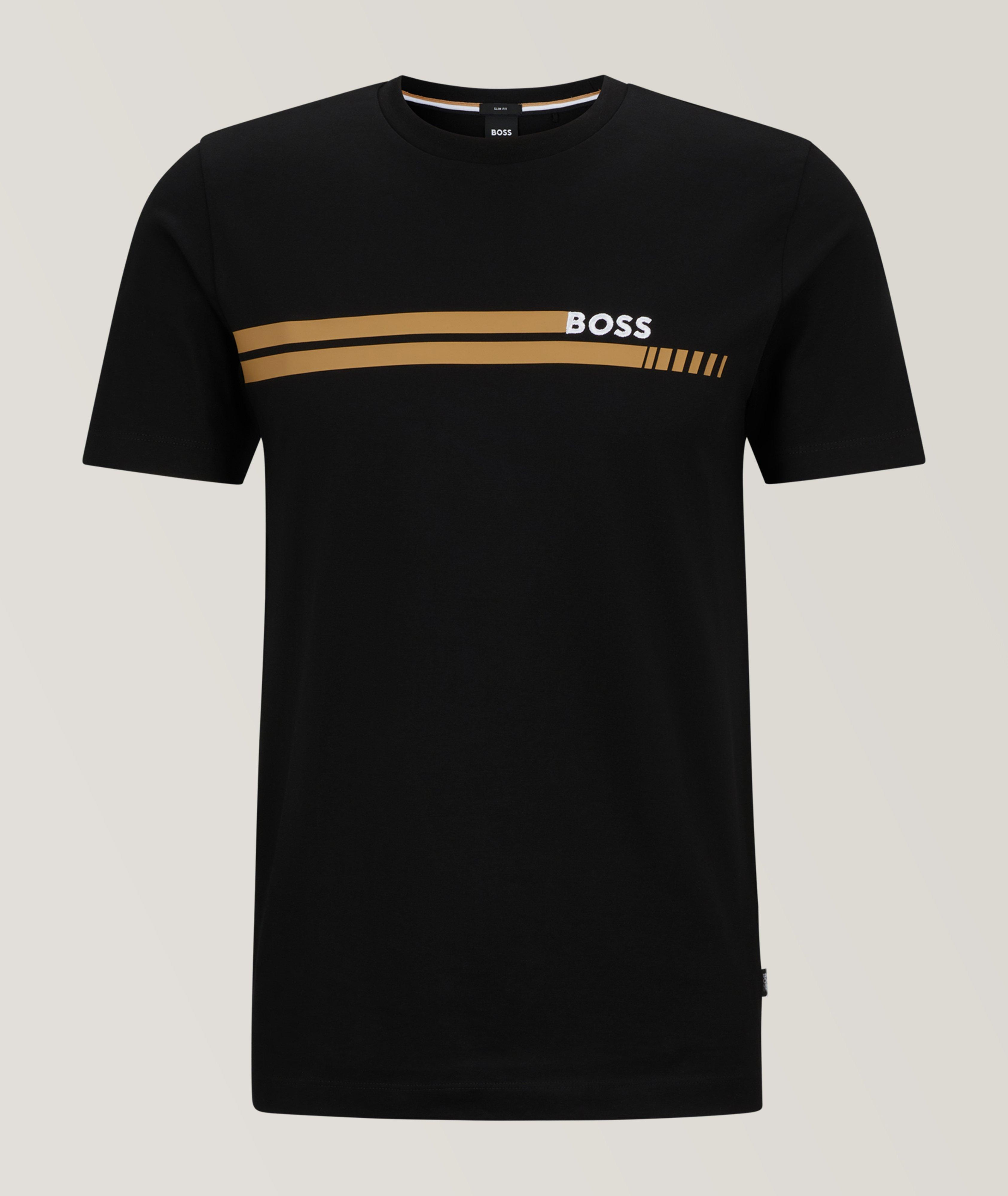 T-shirt en jersey de coton de coupe amincie image 0