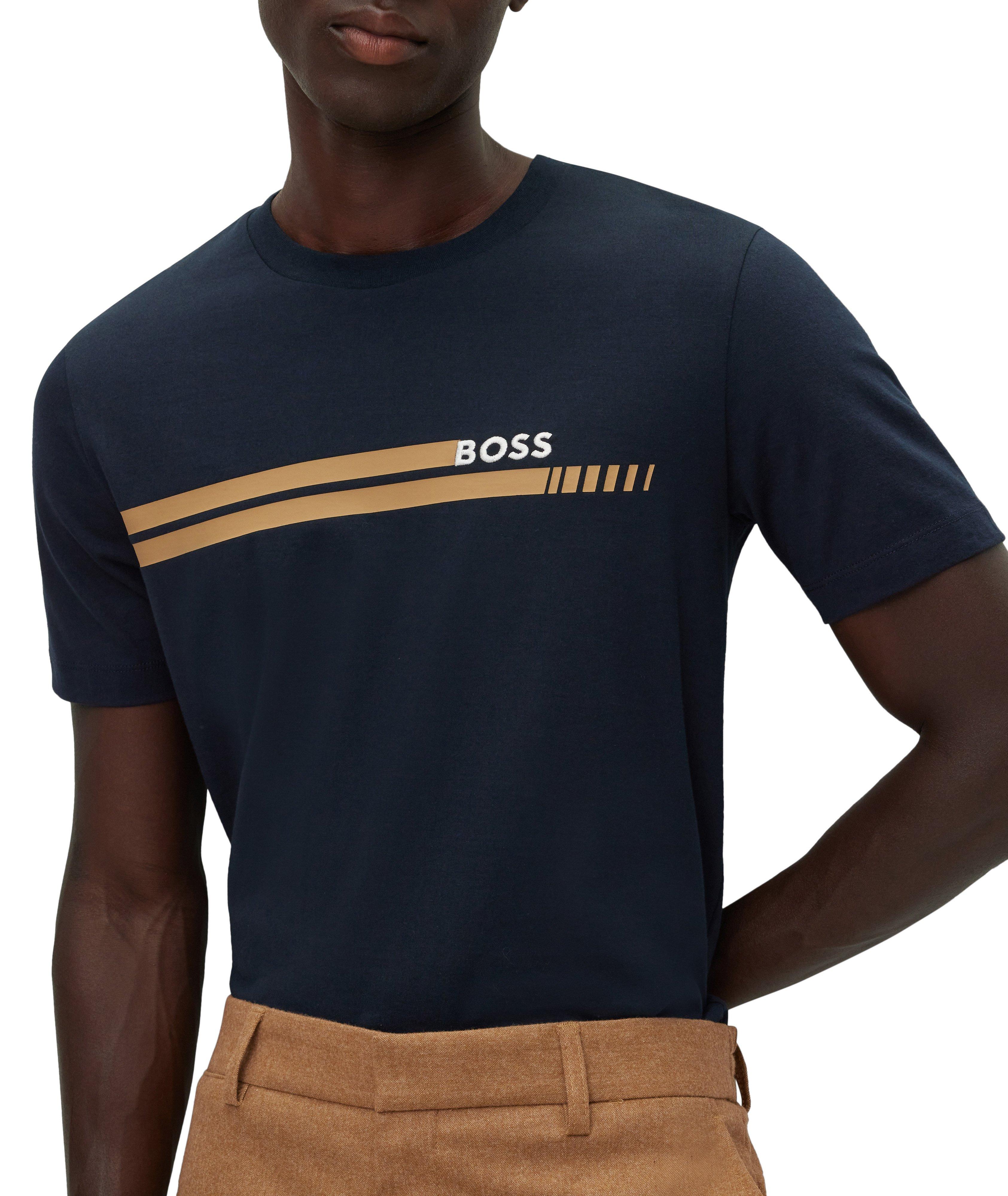 T-shirt en jersey de coton de coupe amincie image 3