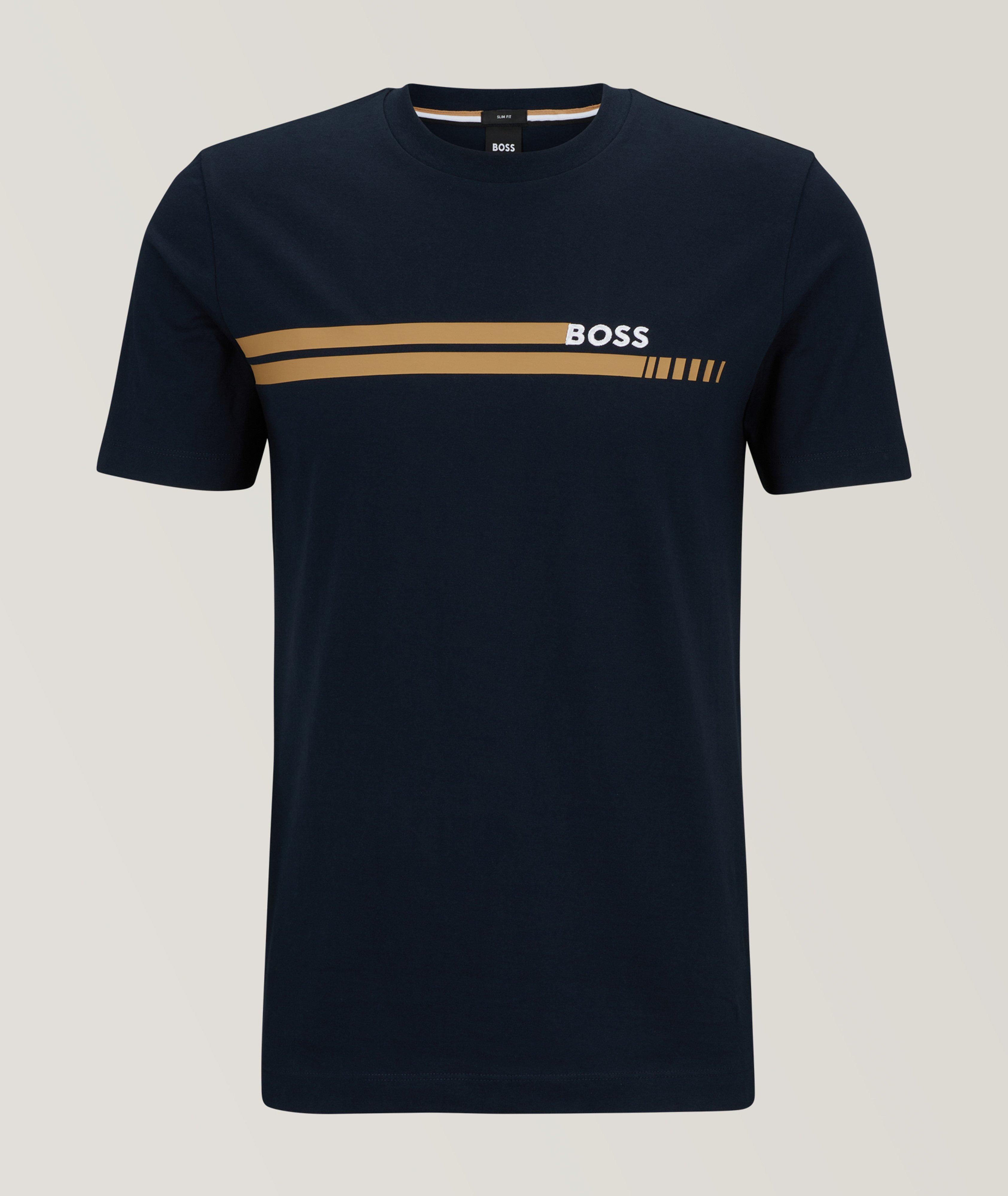 T-shirt en jersey de coton de coupe amincie image 0