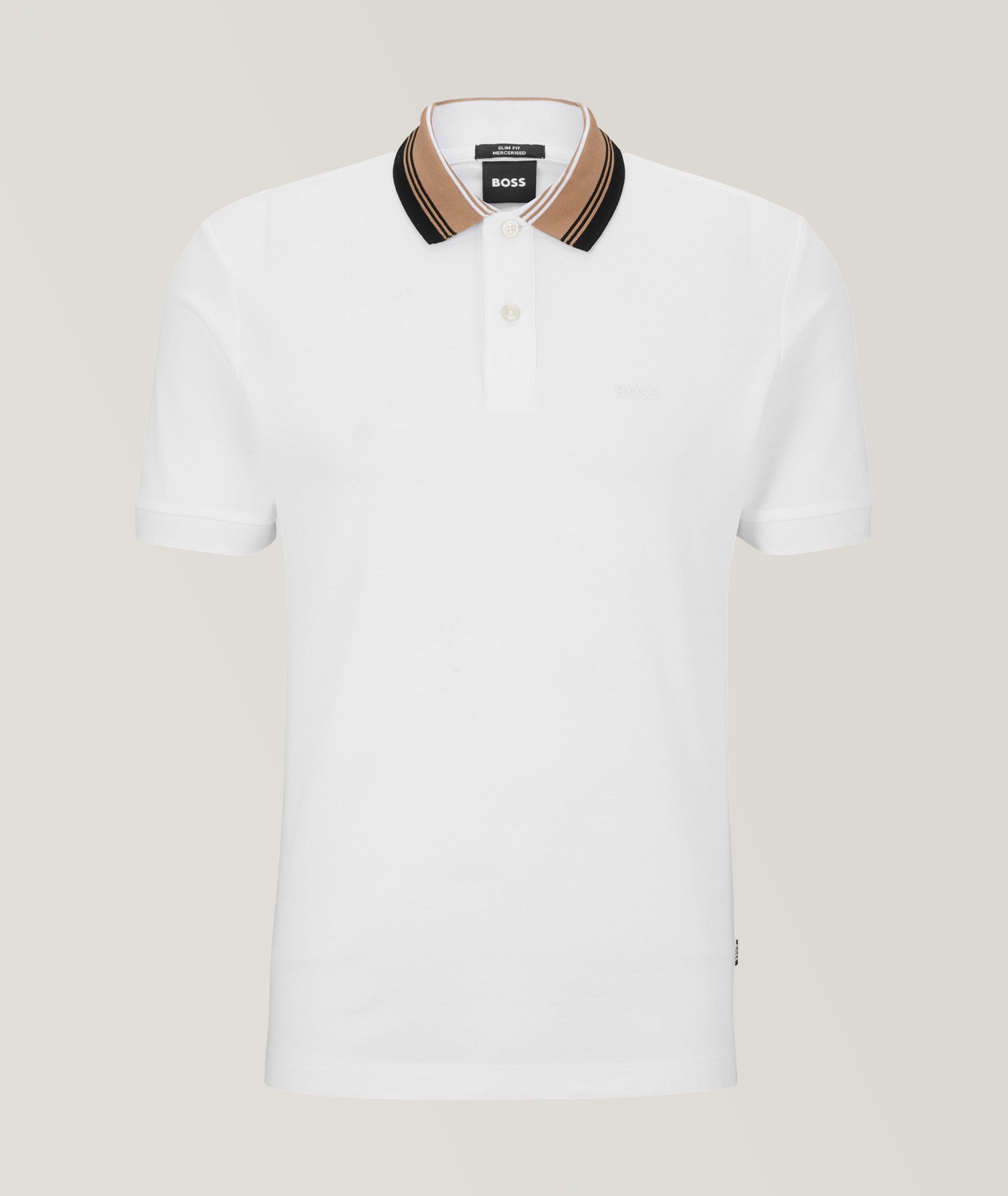 Contrast Tipped Mercerized Cotton Polo image 0