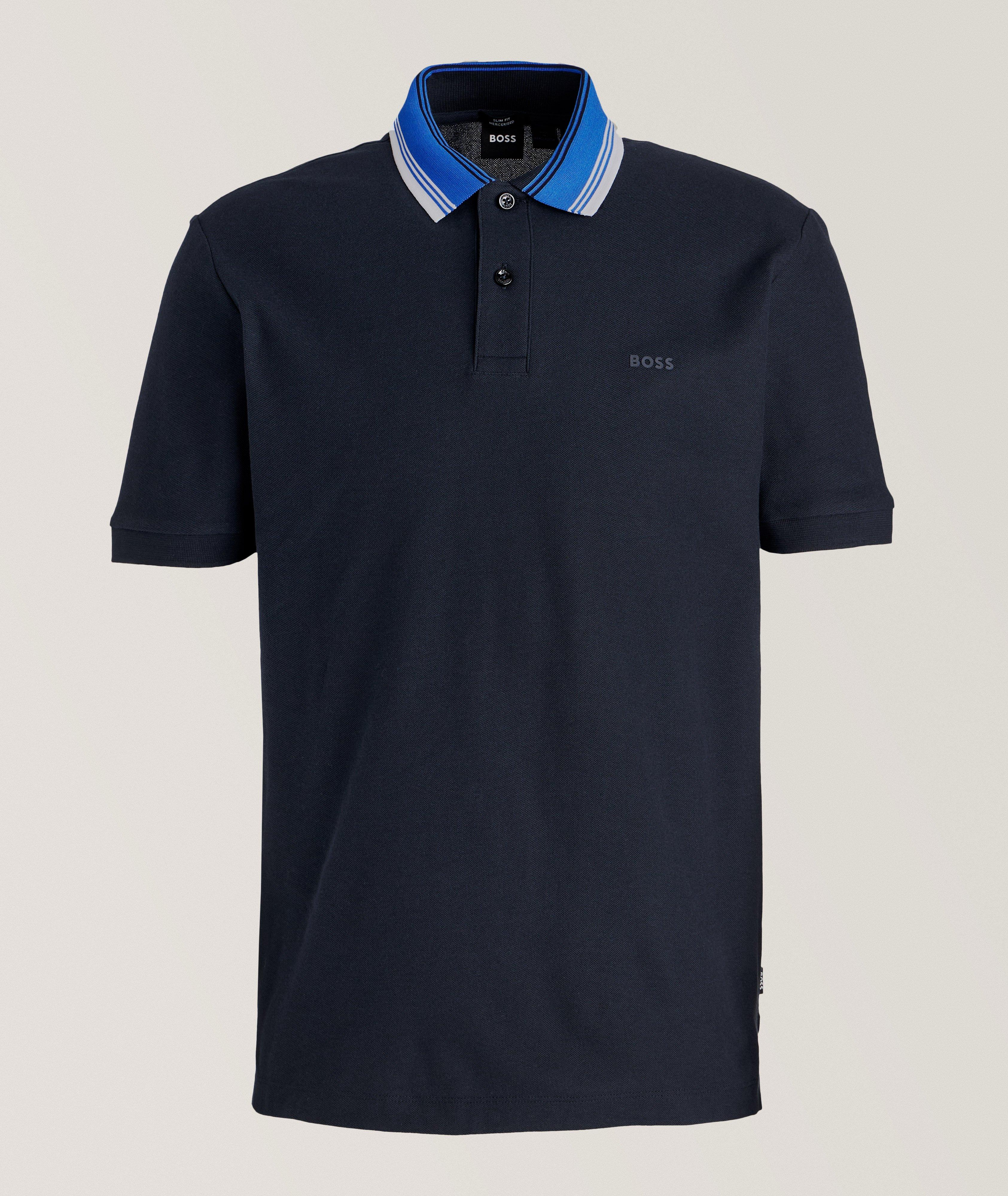 Contrast Tipped Mercerized Cotton Polo image 0