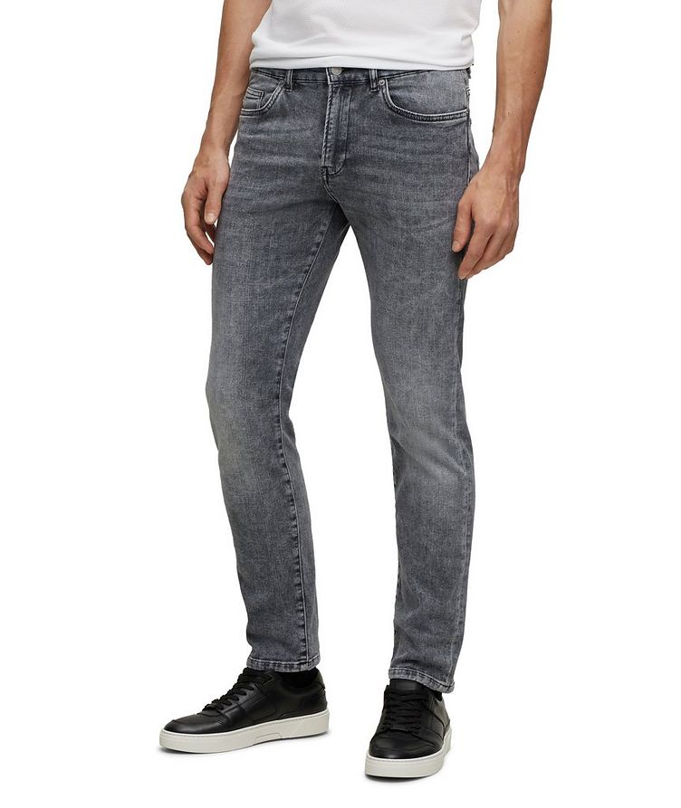 Slim-Fit Washed Stretch-Cotton Jeans image 2