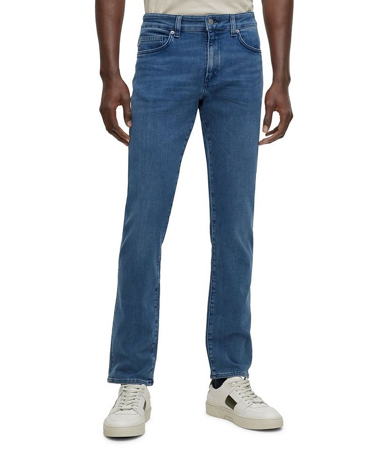 Slim-Fit Italian Cotton Blend Jeans image 2