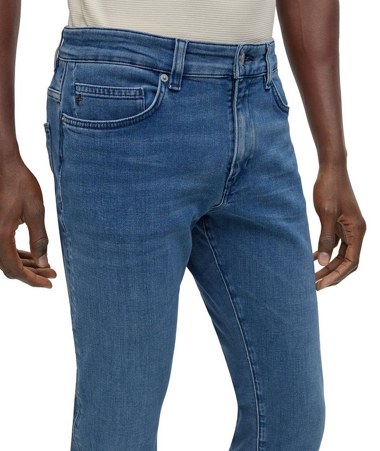 Slim-Fit Italian Cotton Blend Jeans image 4