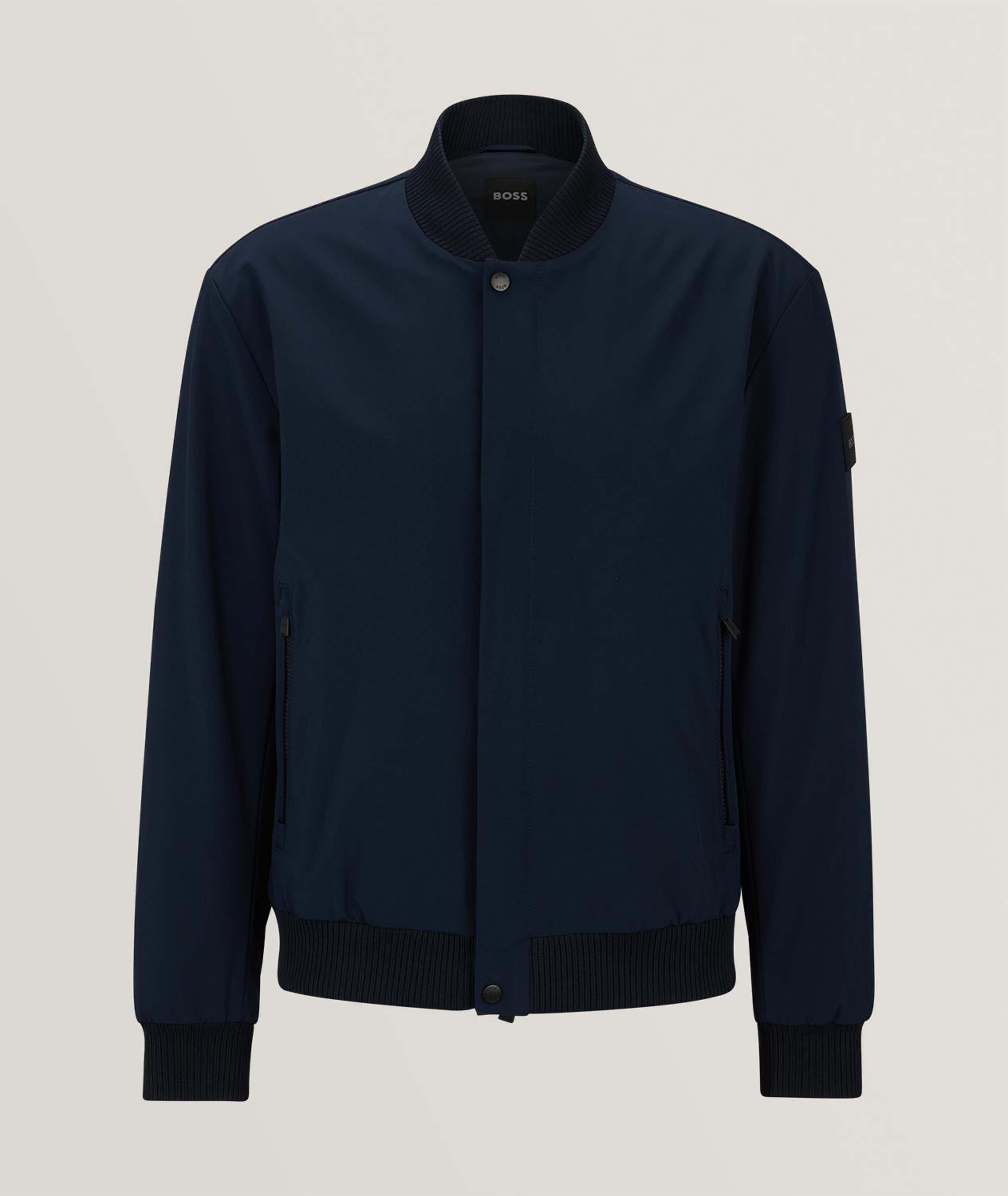 BOSS Water-Repellent Technical Fabric Bomber Jacket | Coats | Harry Rosen