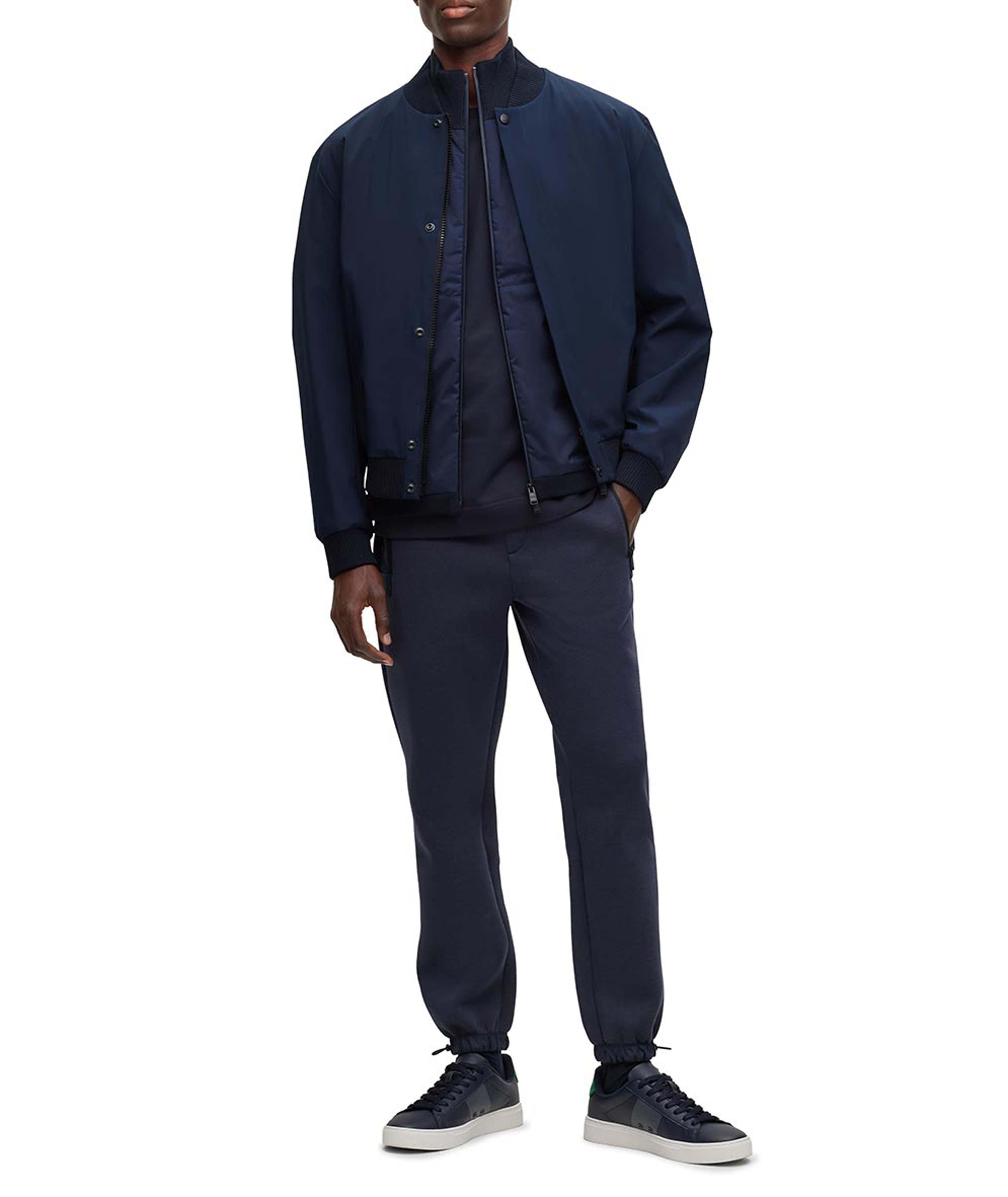 Water-Repellent Technical Fabric Bomber Jacket image 1