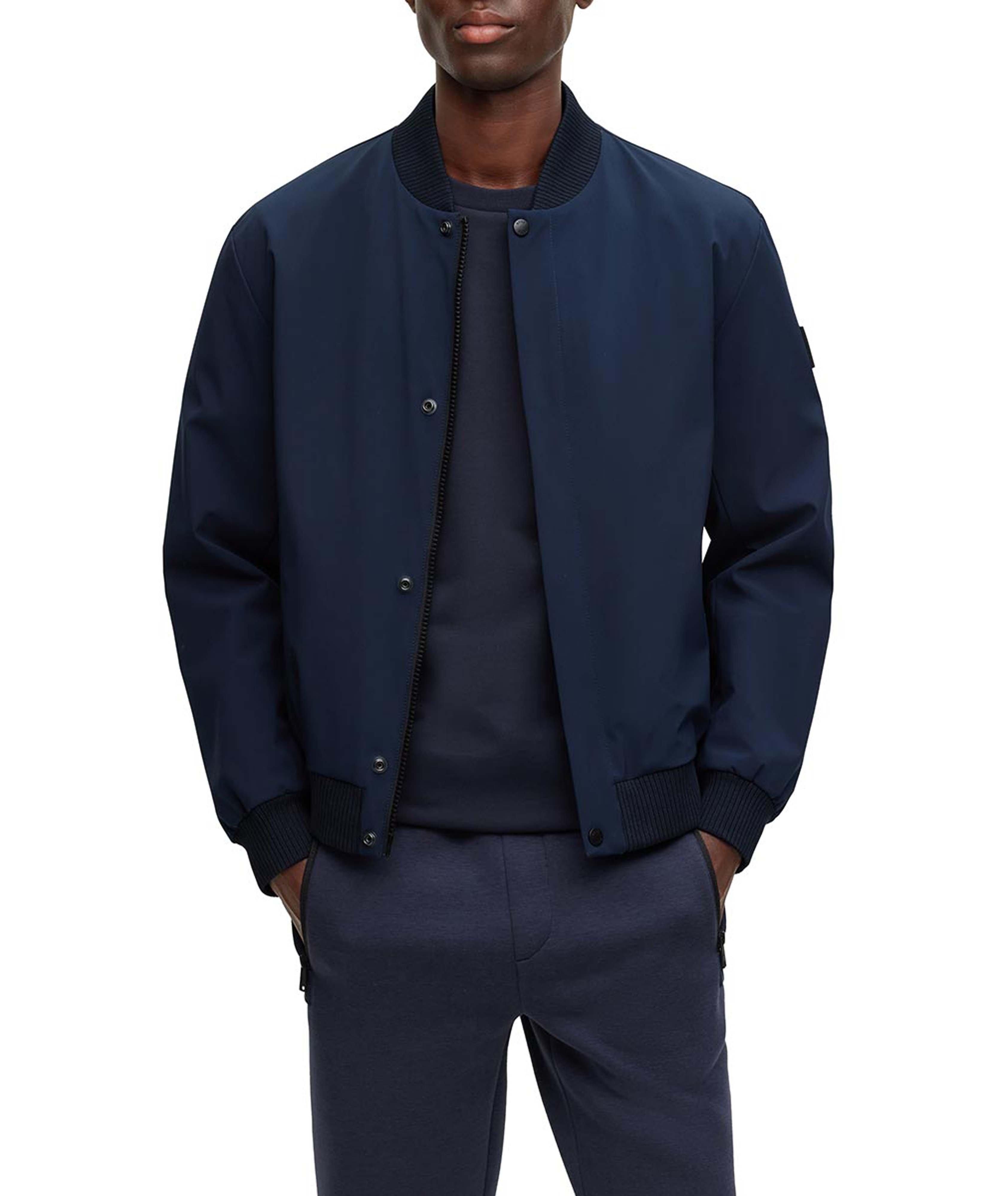 Water-Repellent Technical Fabric Bomber Jacket image 4