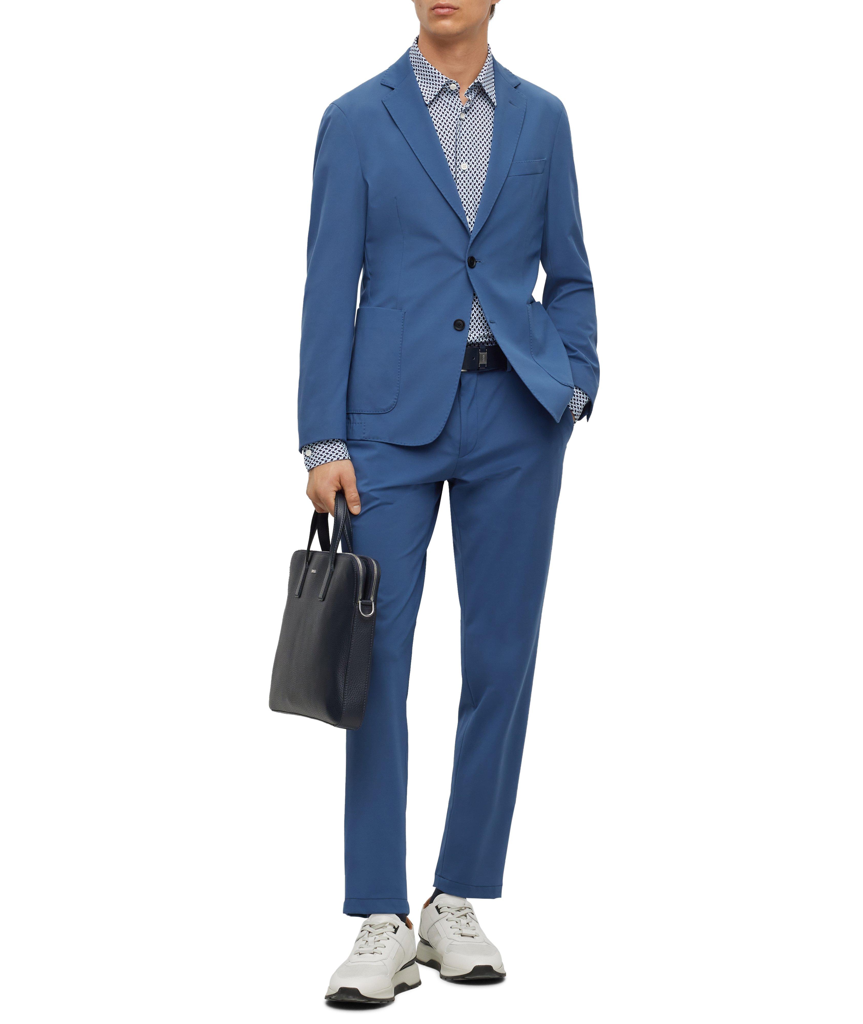 Chemise décontractée à motif géométrique de coupe amincie image 5
