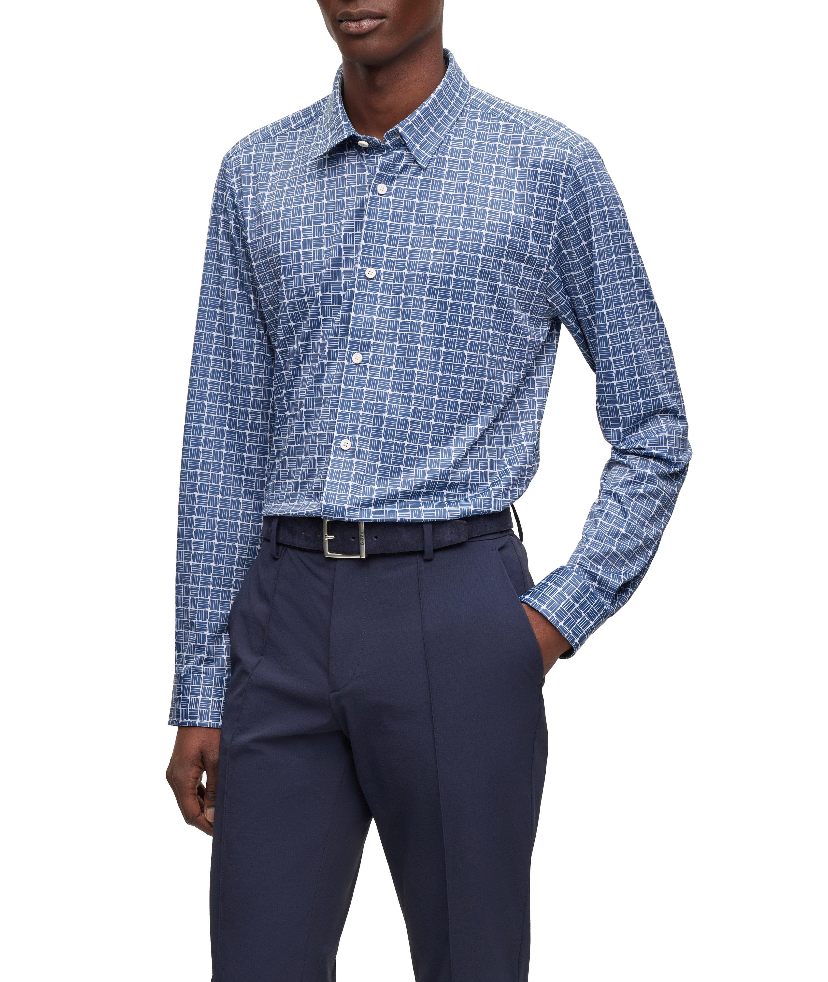 Chemise décontractée en tissu extensible image 1