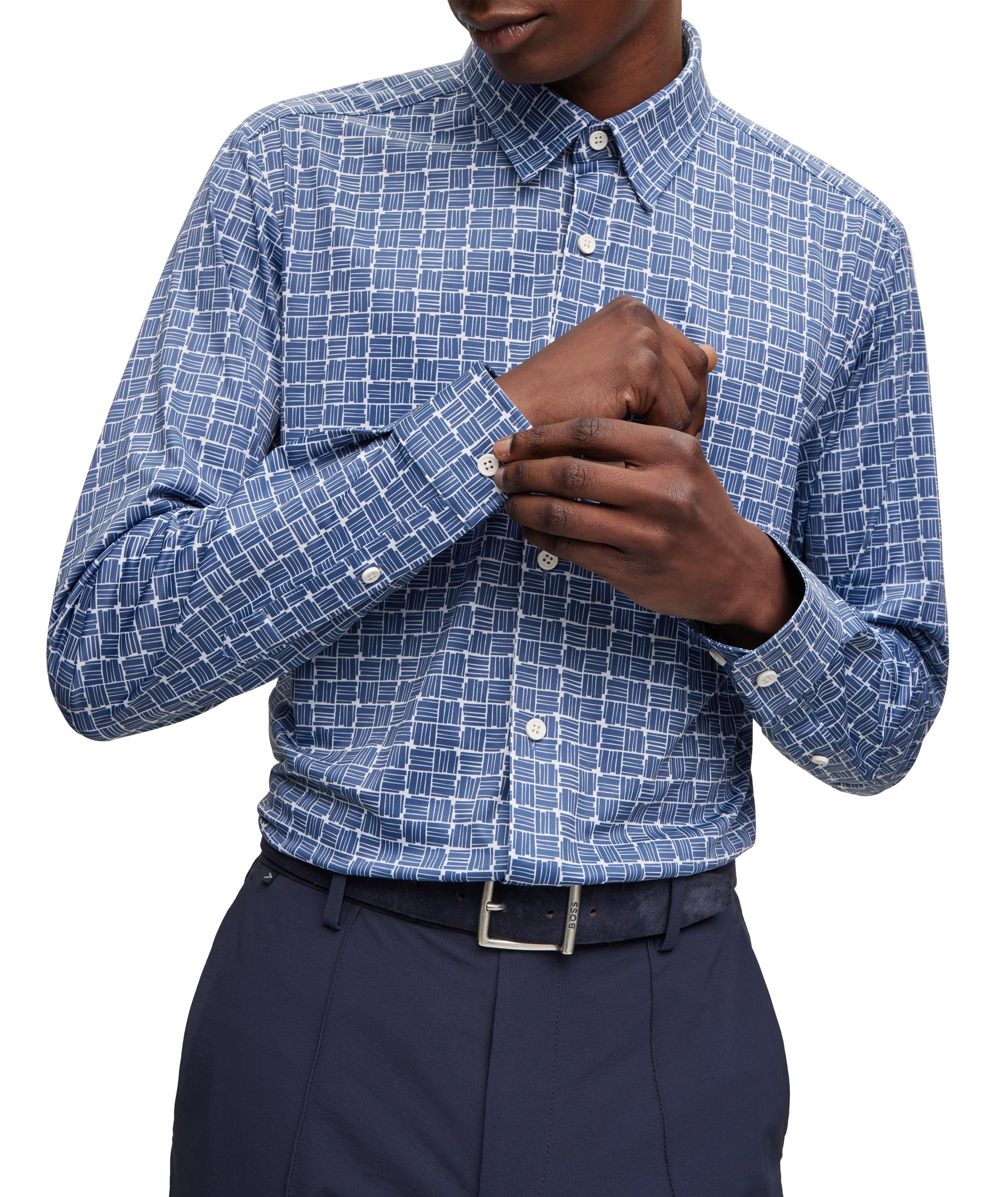 Chemise décontractée en tissu extensible image 3