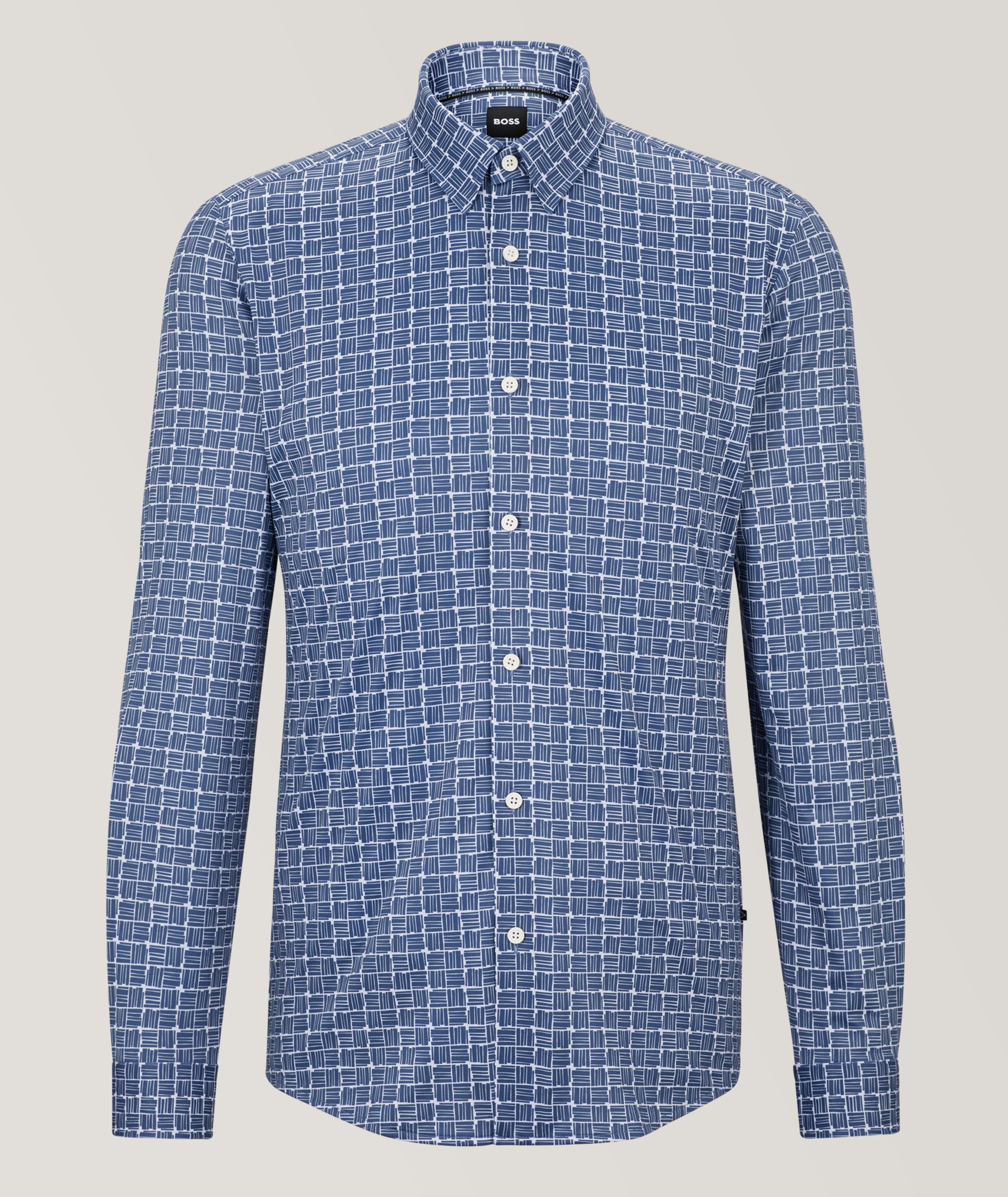Chemise décontractée en tissu extensible image 0