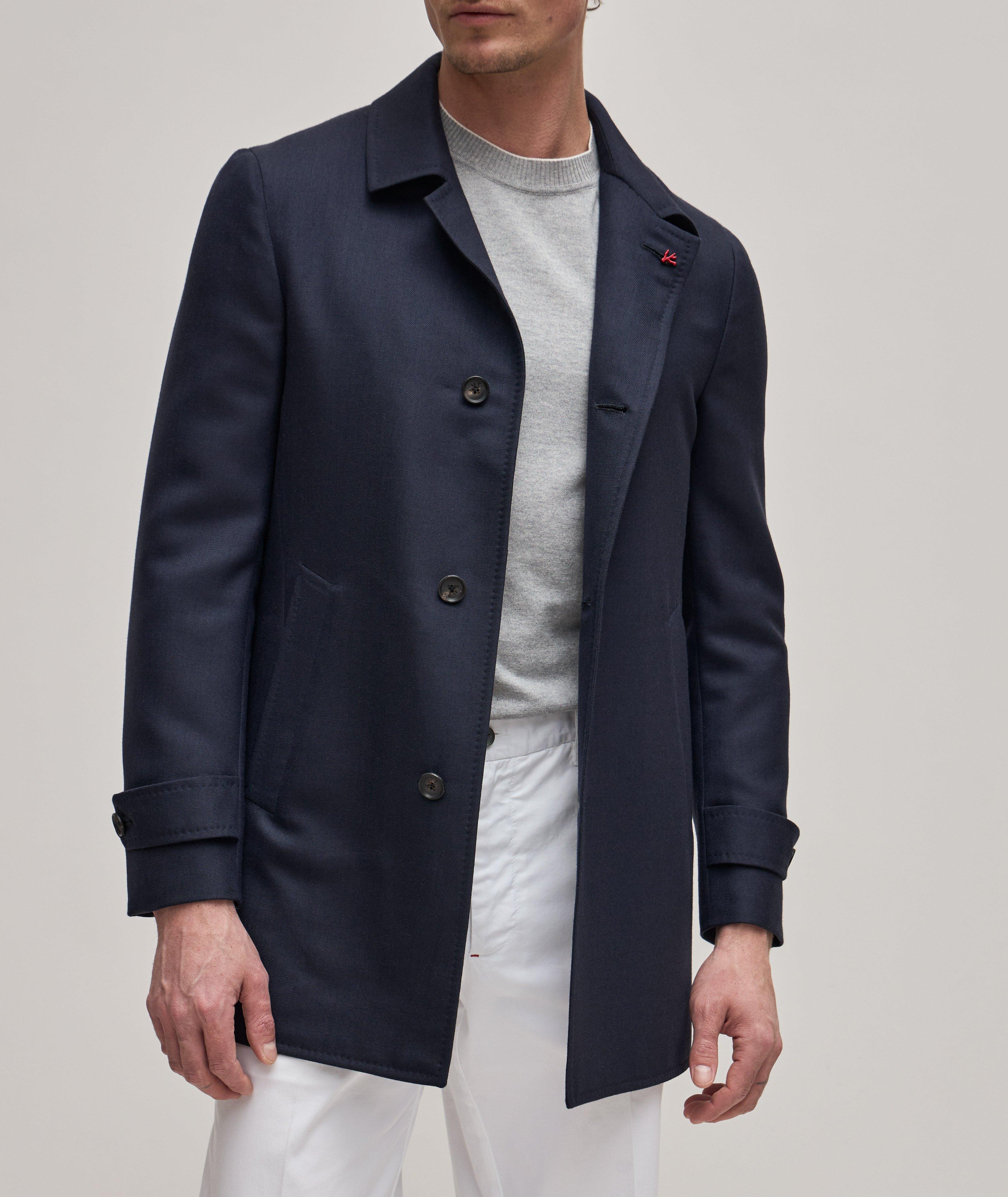 Wool-Cashmere Twill Walking Coat image 1