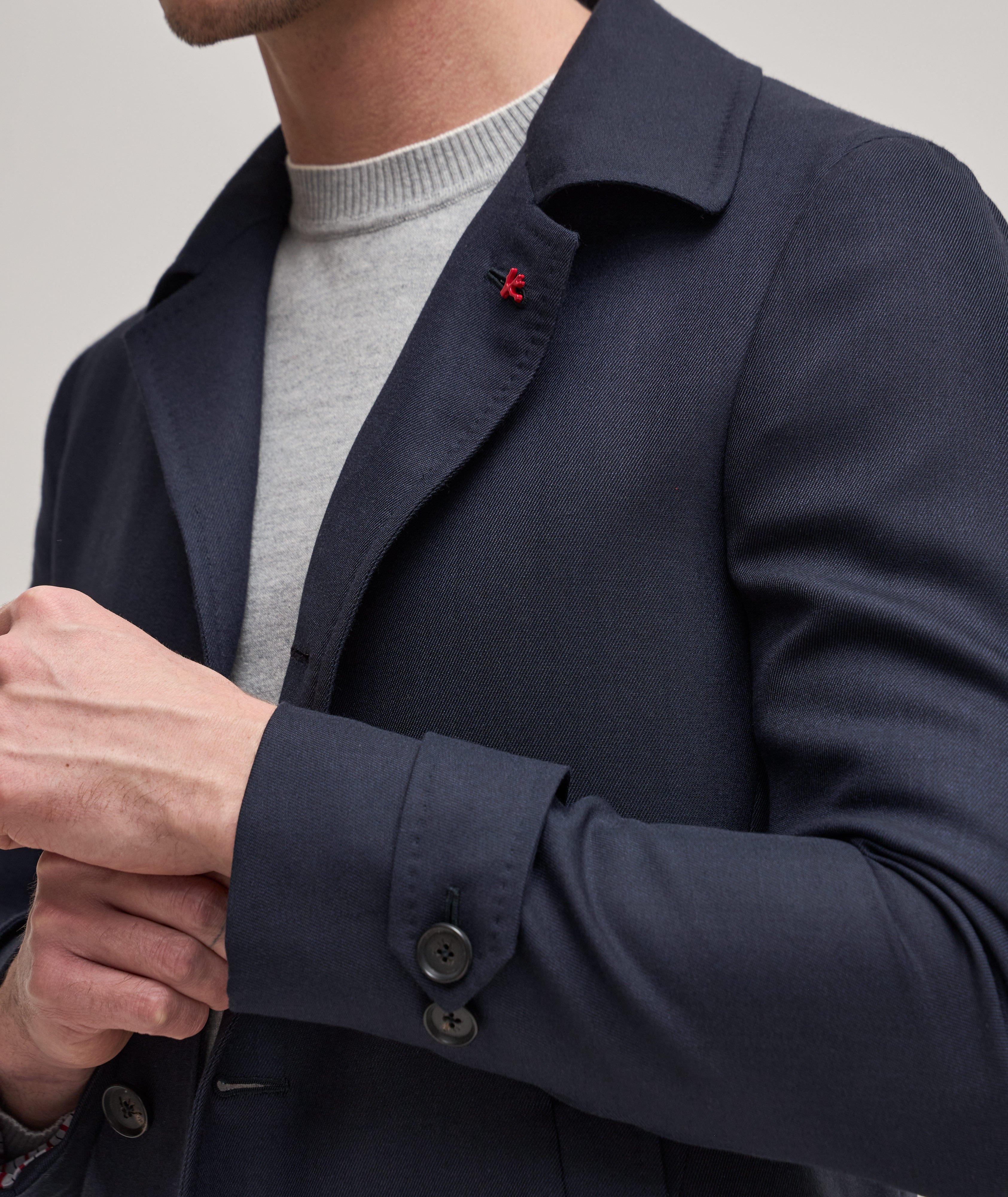 Wool-Cashmere Twill Walking Coat image 4