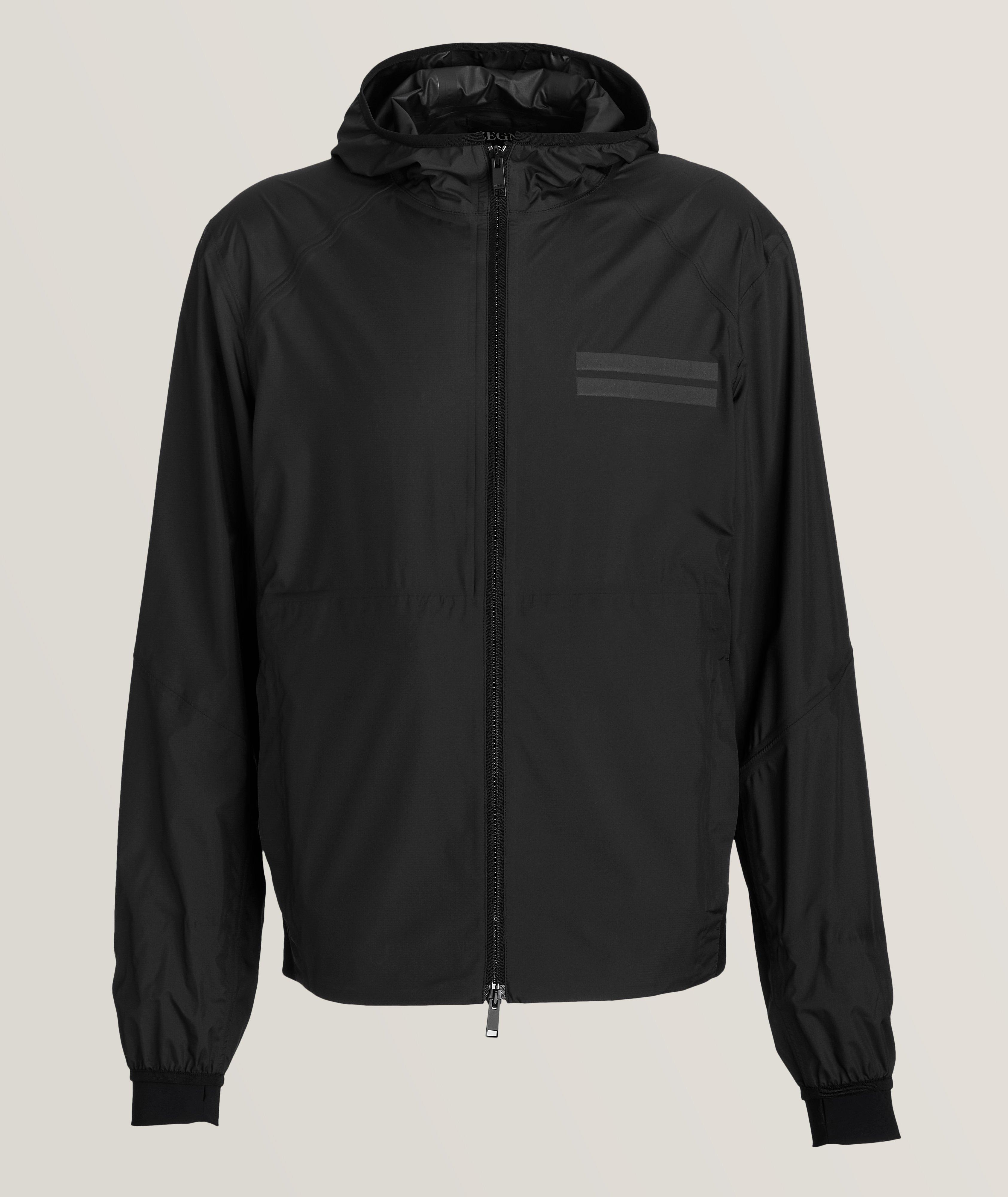 Water-Repellent Technical Fabric Hooded Blouson  image 0