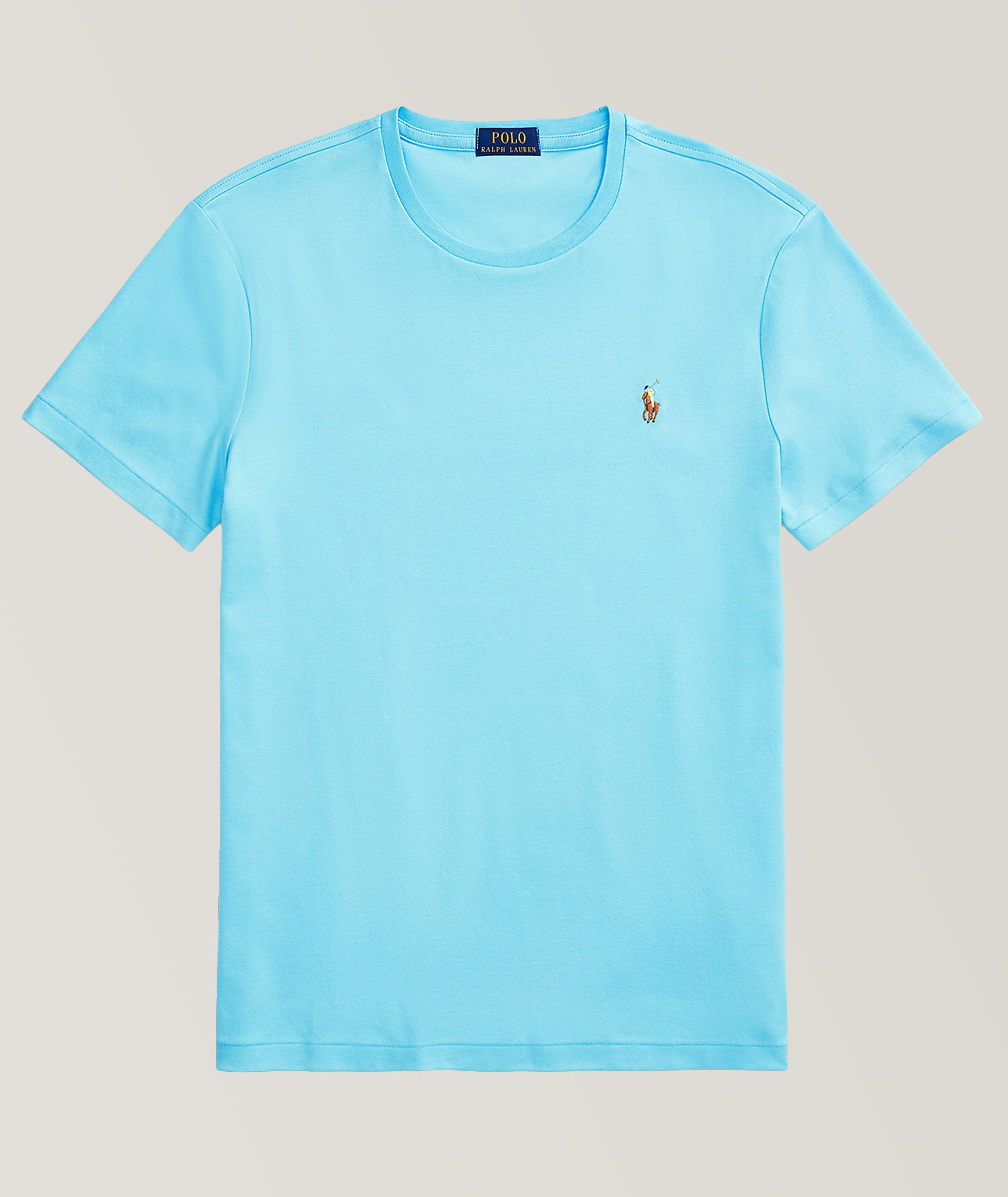 Logo Embroidered Cotton Crewneck Shirt image 0