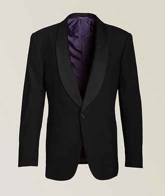 Ralph Lauren Purple Label Gregory Wool Barathea Shawl Tuxedo