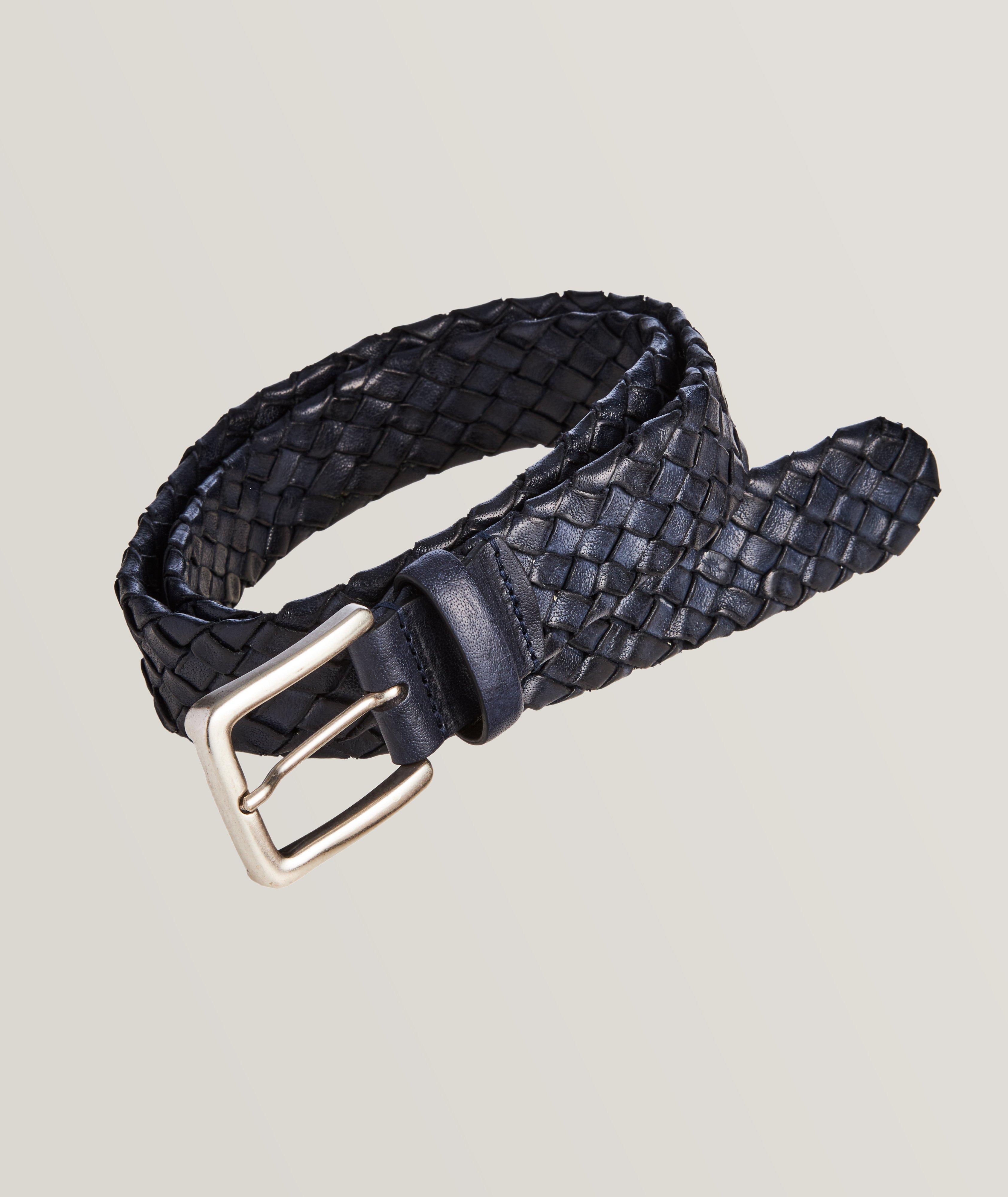 Harry Rosen Woven Leather Belt. 1