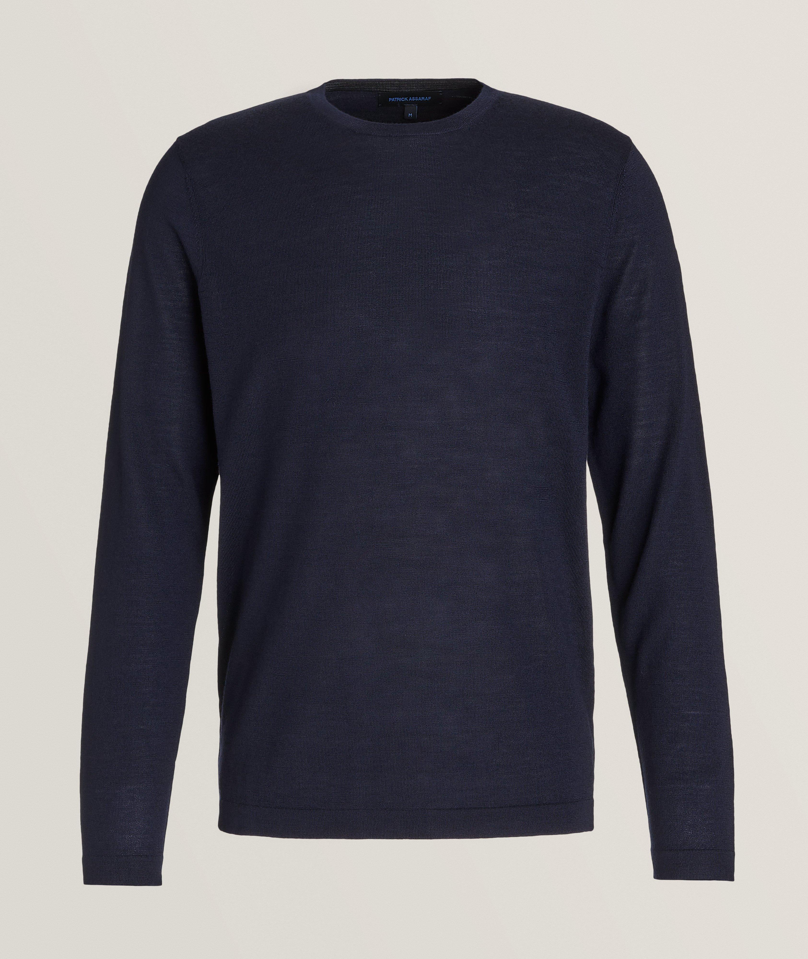 Patrick Assaraf Mélange Extrafine Merino Wool Sweater