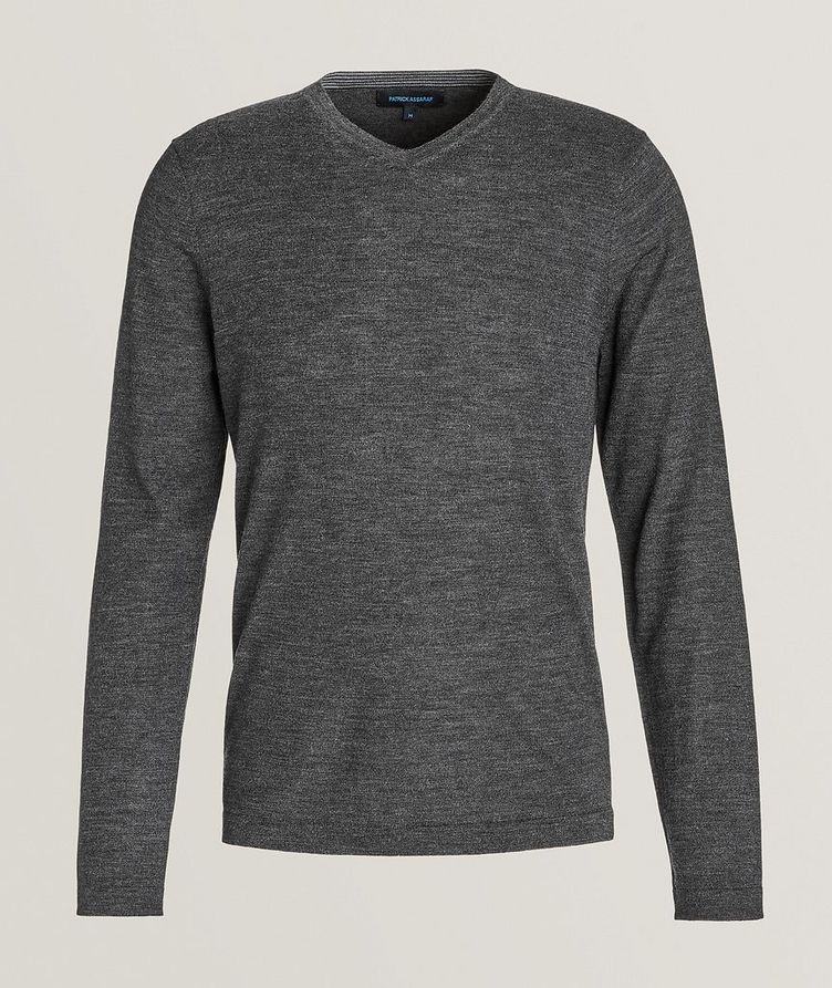 Extra-Fine Merino Wool V-Neck Sweater image 0