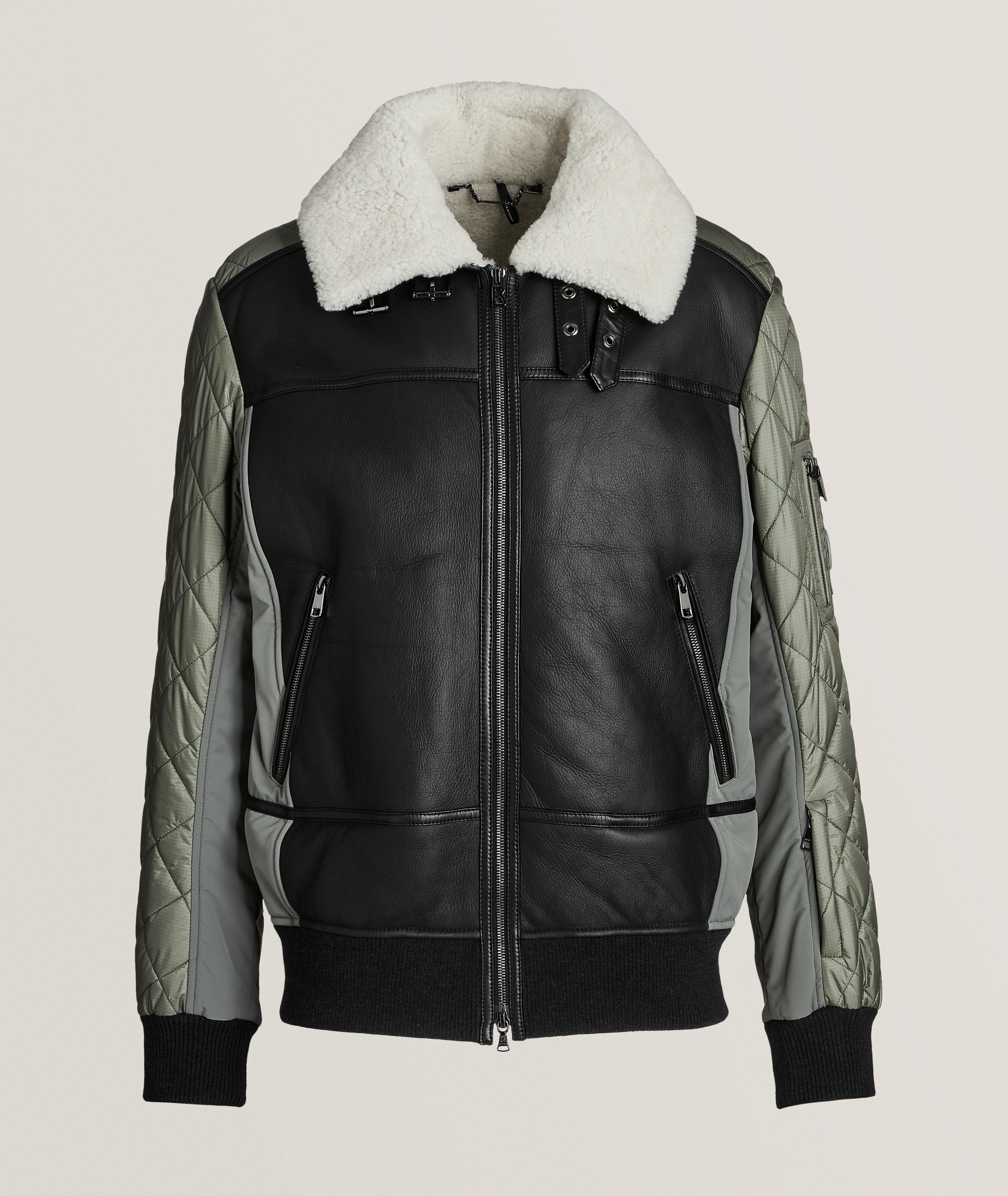 Bogner Mailo Mixed Materials Leather Ski Jacket