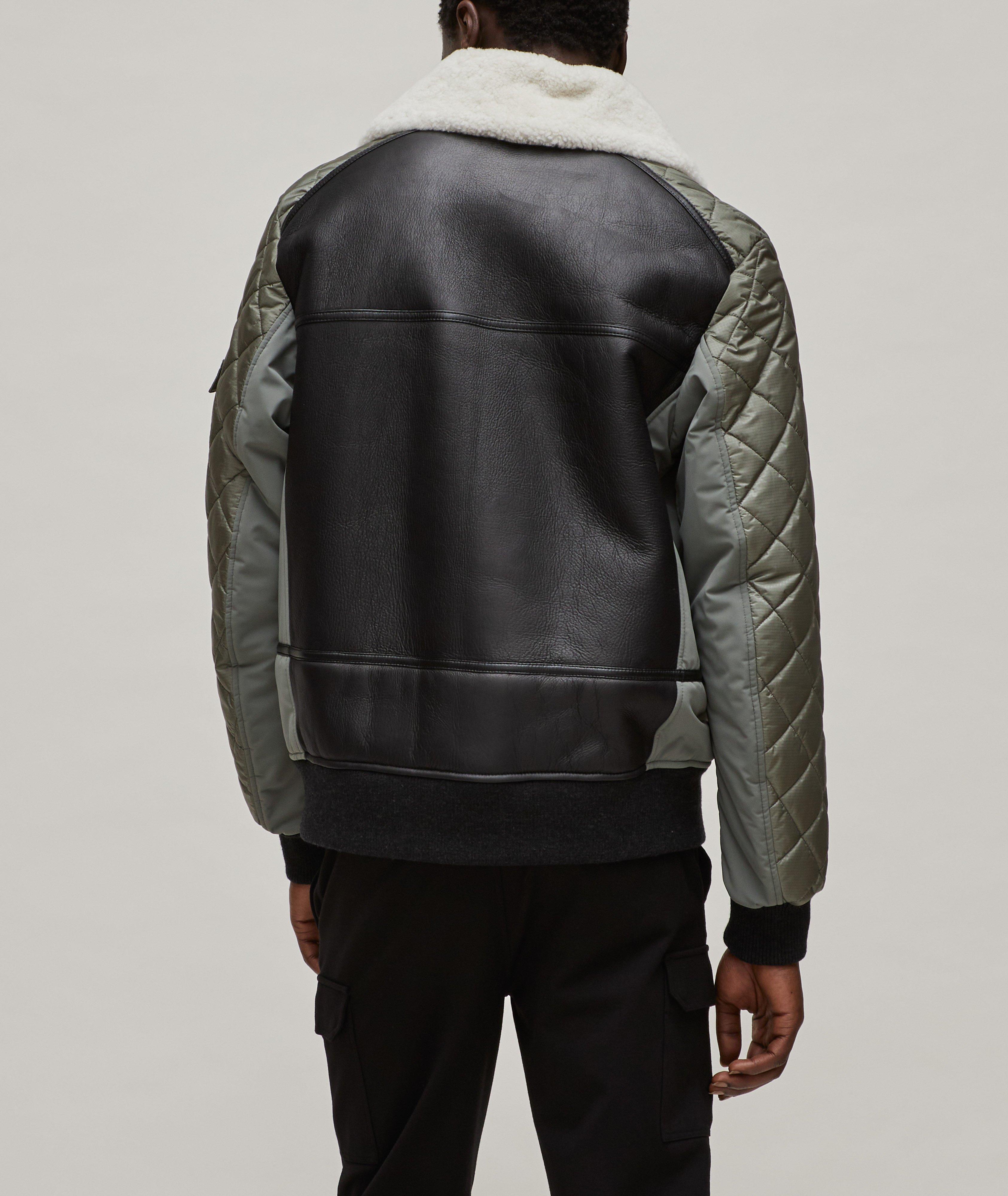 Mailo Mixed Materials Leather Ski Jacket image 2