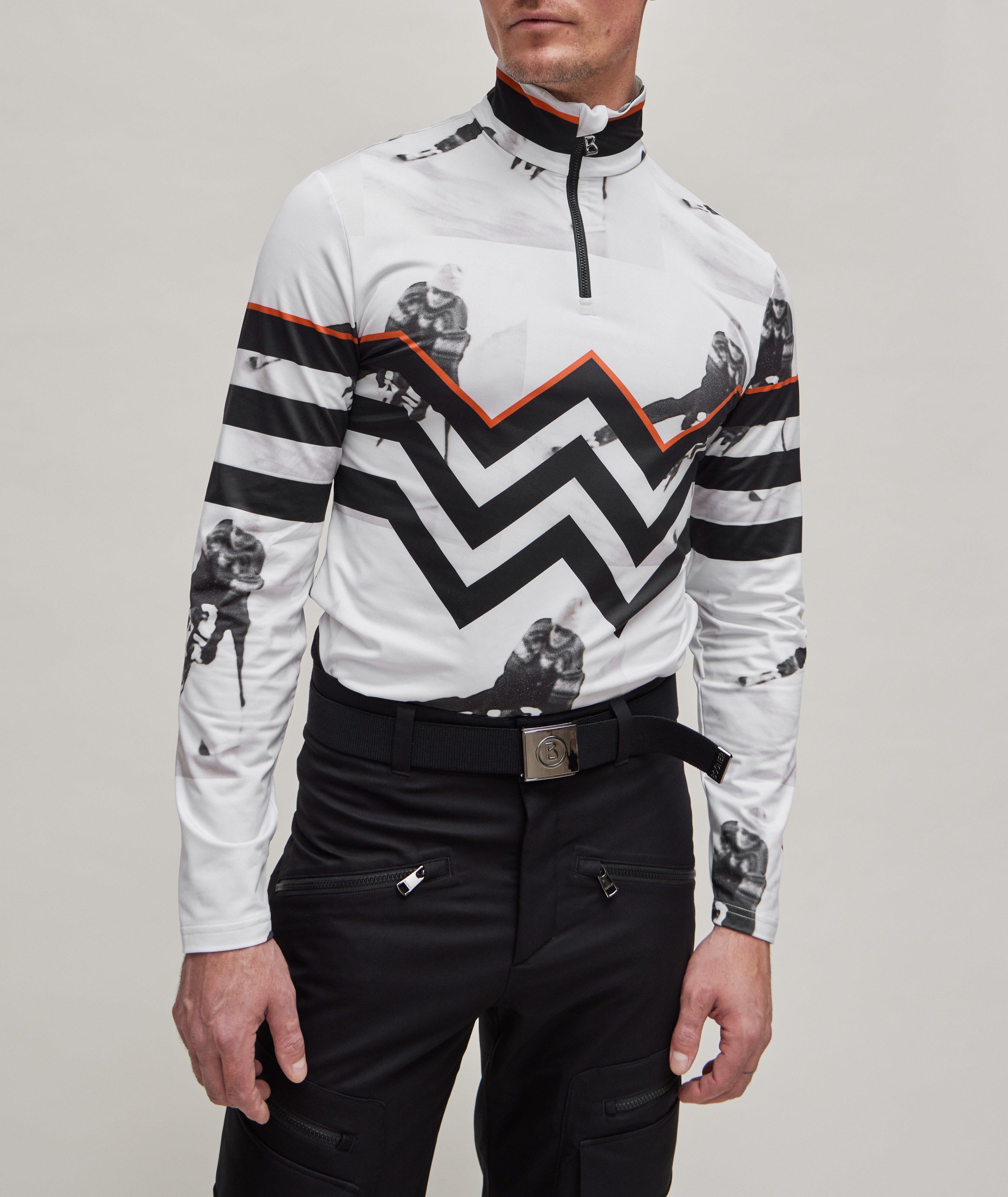 Jarry Graphic Print Quarter-Zip Ski Sweater image 2