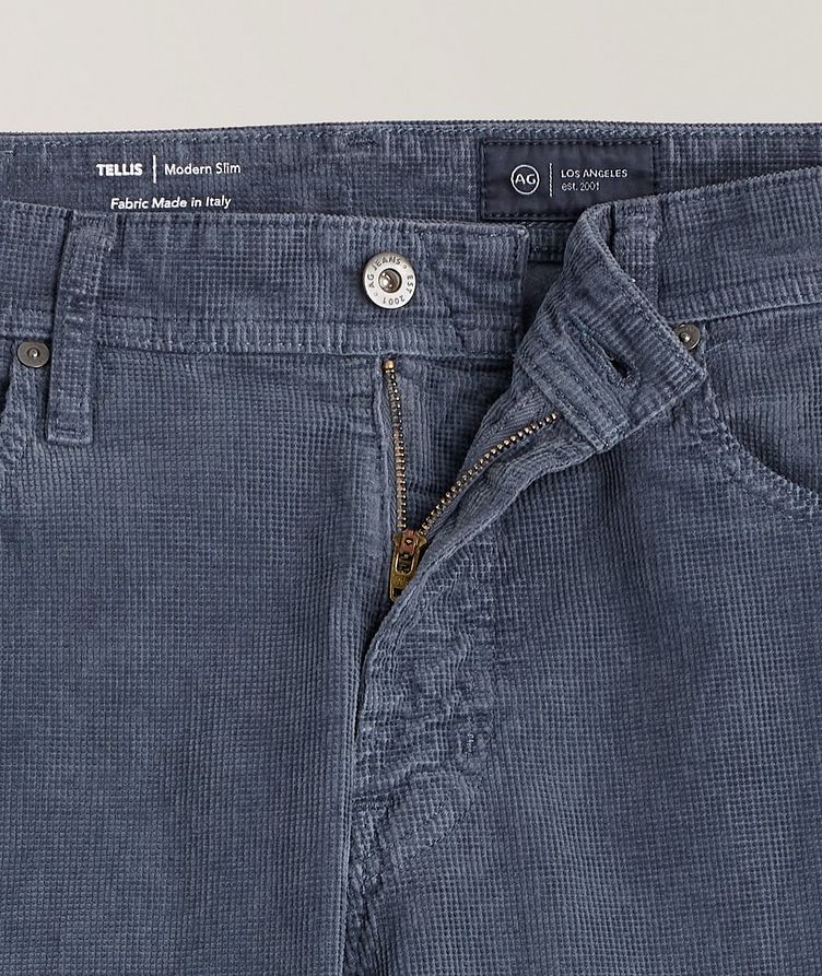 Tellis Crosshatch Stretch-Cotton Jeans image 1