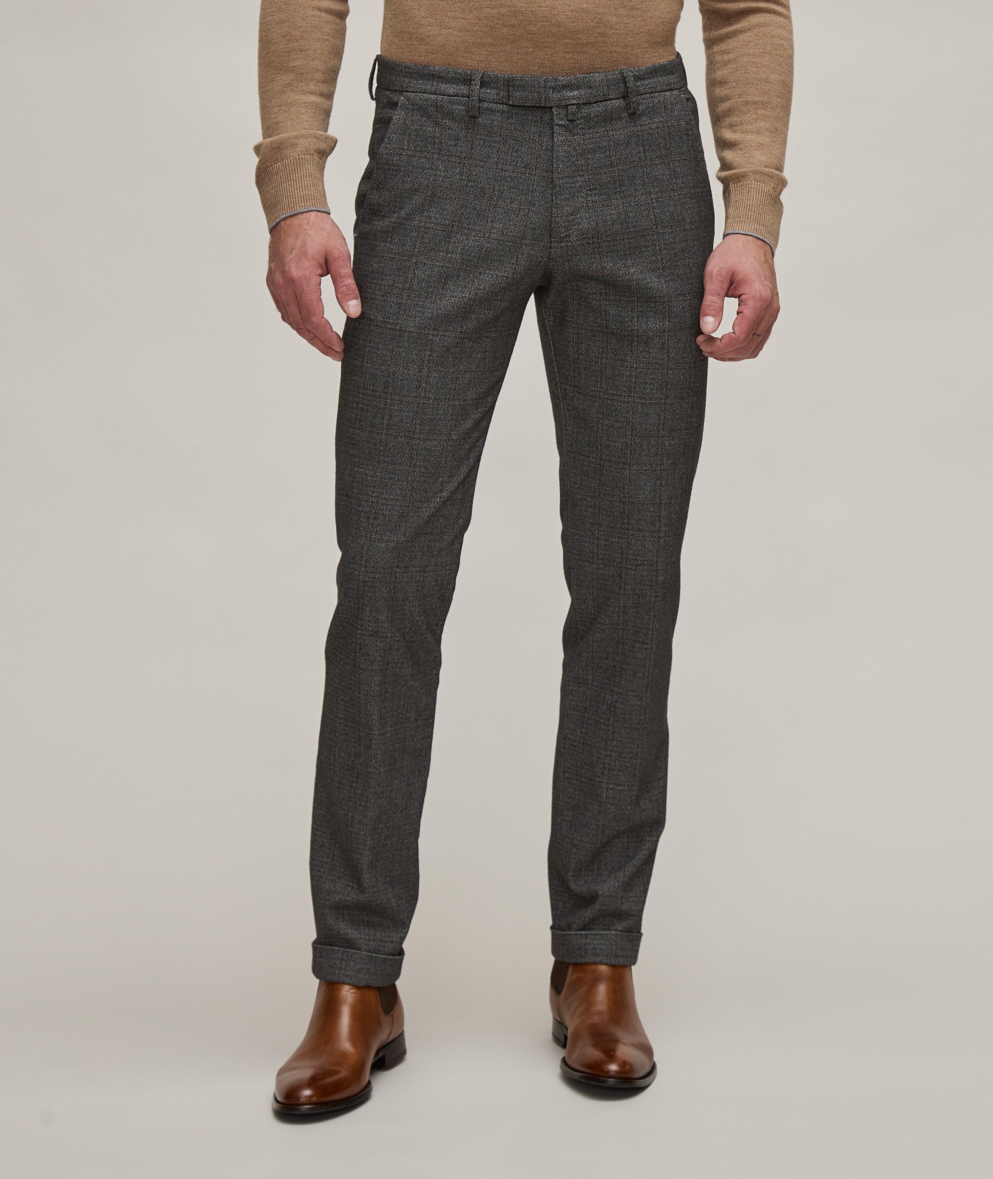 Checkered Cotton-Blend Pants image 2