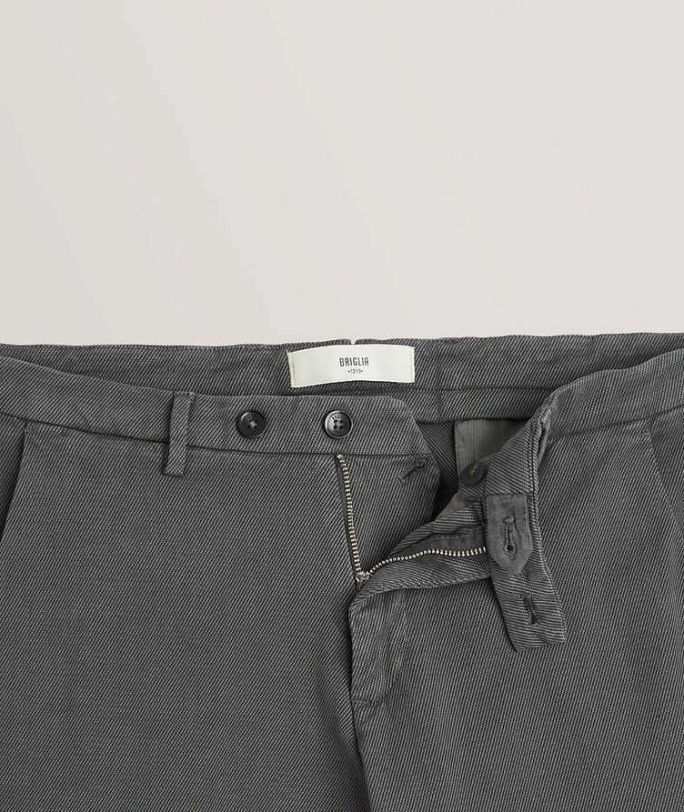 Textured Stretch-Cotton Jersey Chinos image 1